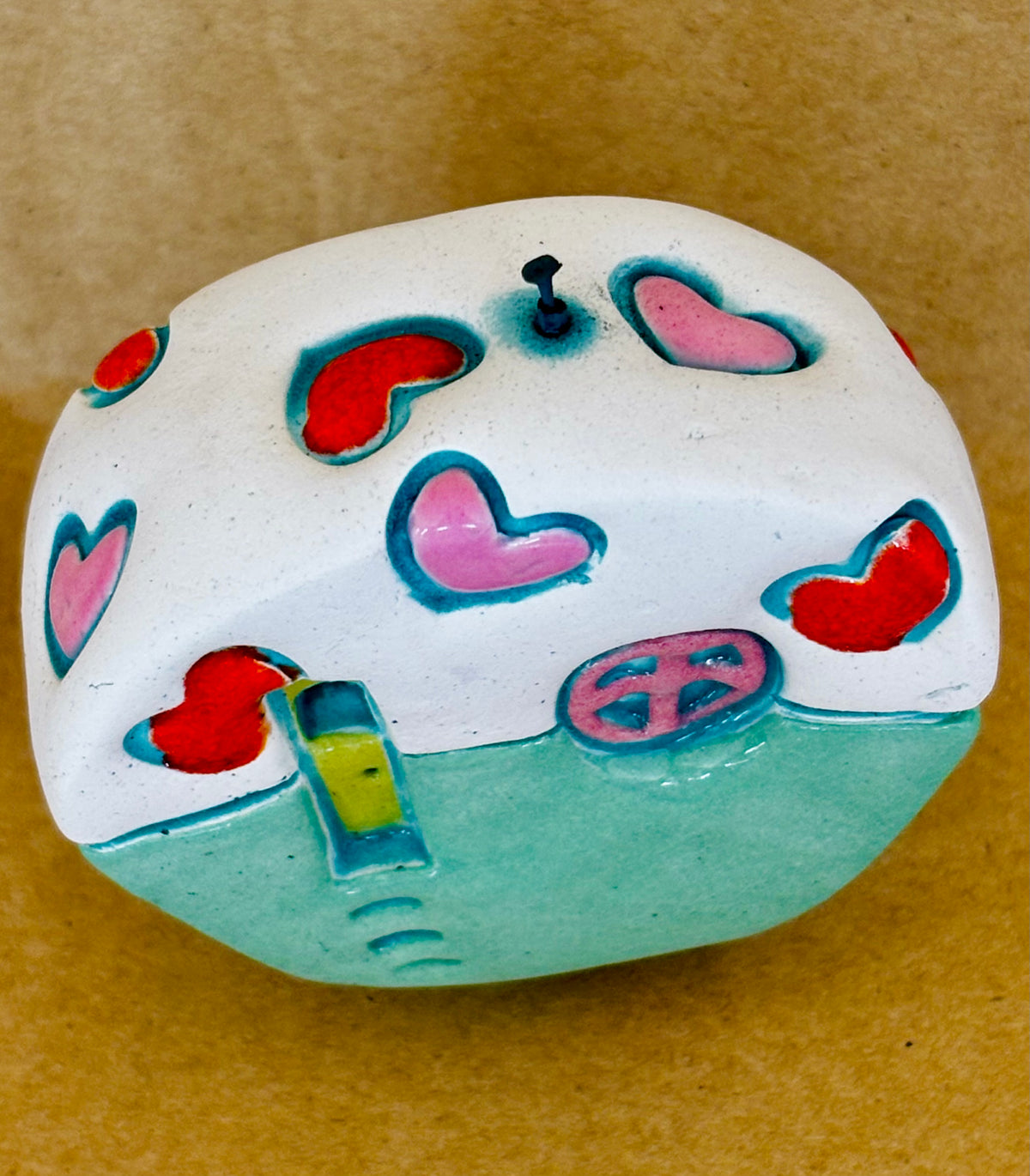 Small Retro Collectable Ceramic Caravan 3