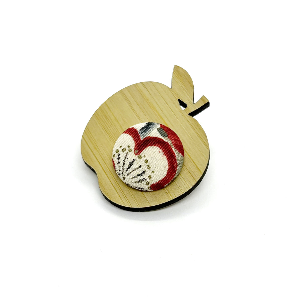 Kimono Apple Brooch