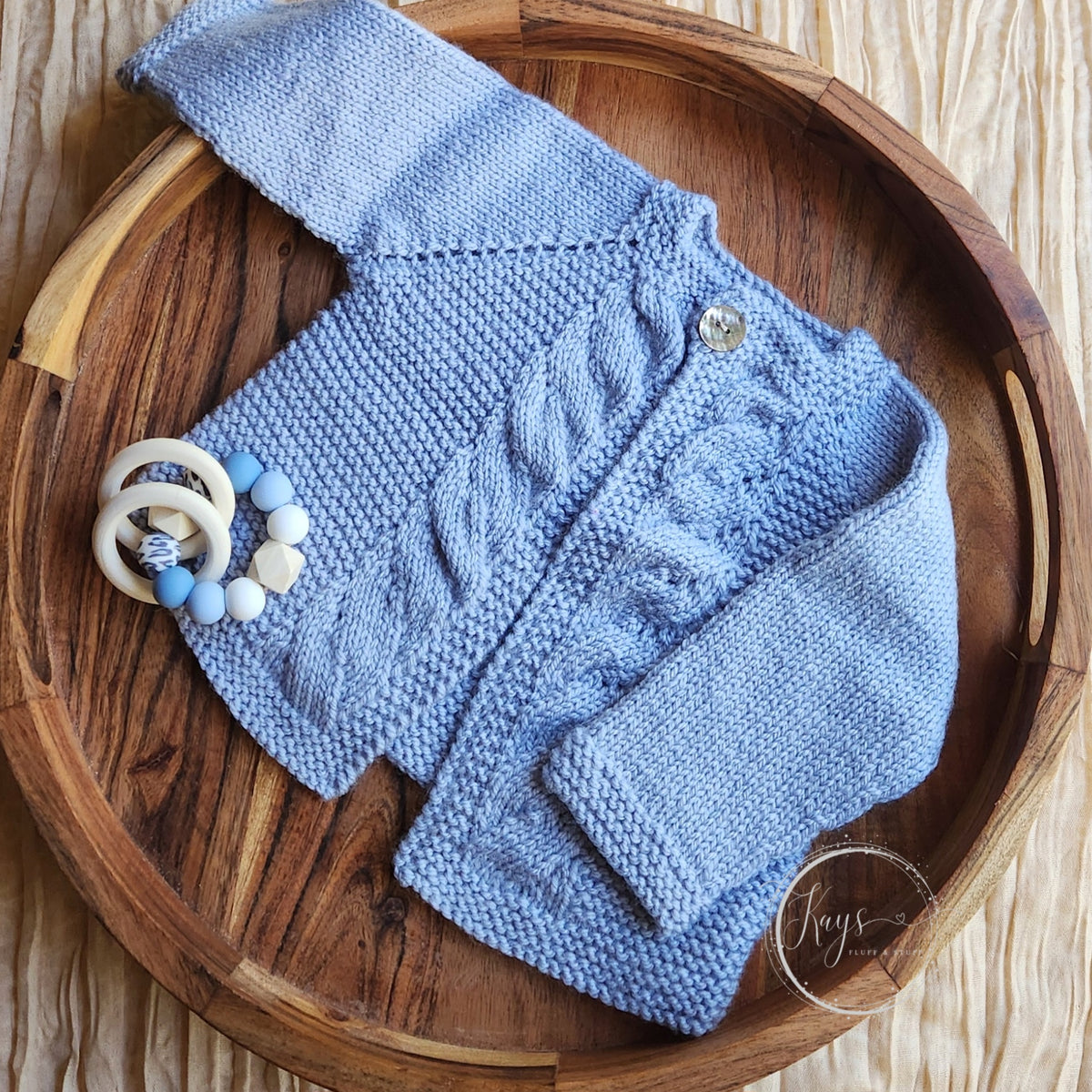Handknit baby set | Jacket & Beanie