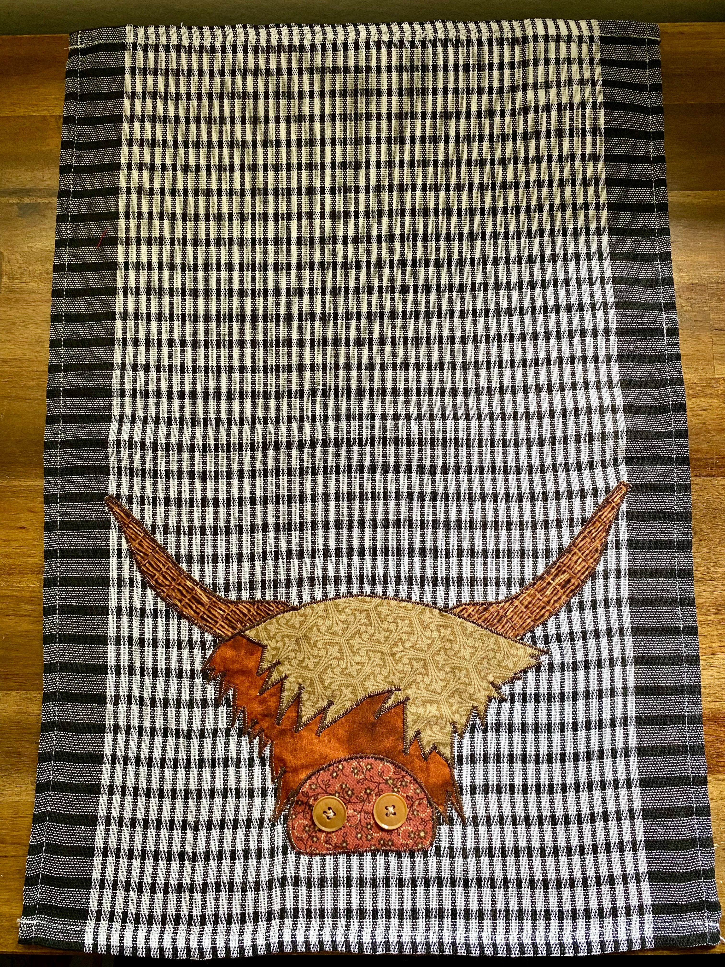 Highland Cow Tea Towel