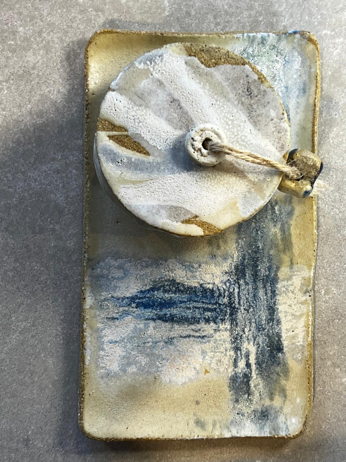Handmade Ceramic Jewellery Bowl and Tray | lidded trinket dish