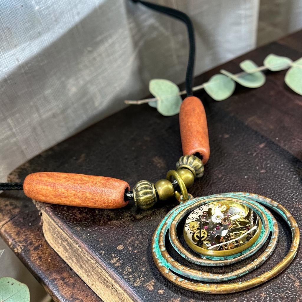 Steampunk watch parts (Boho) necklace