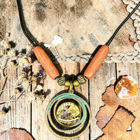 Steampunk watch parts (Boho) necklace