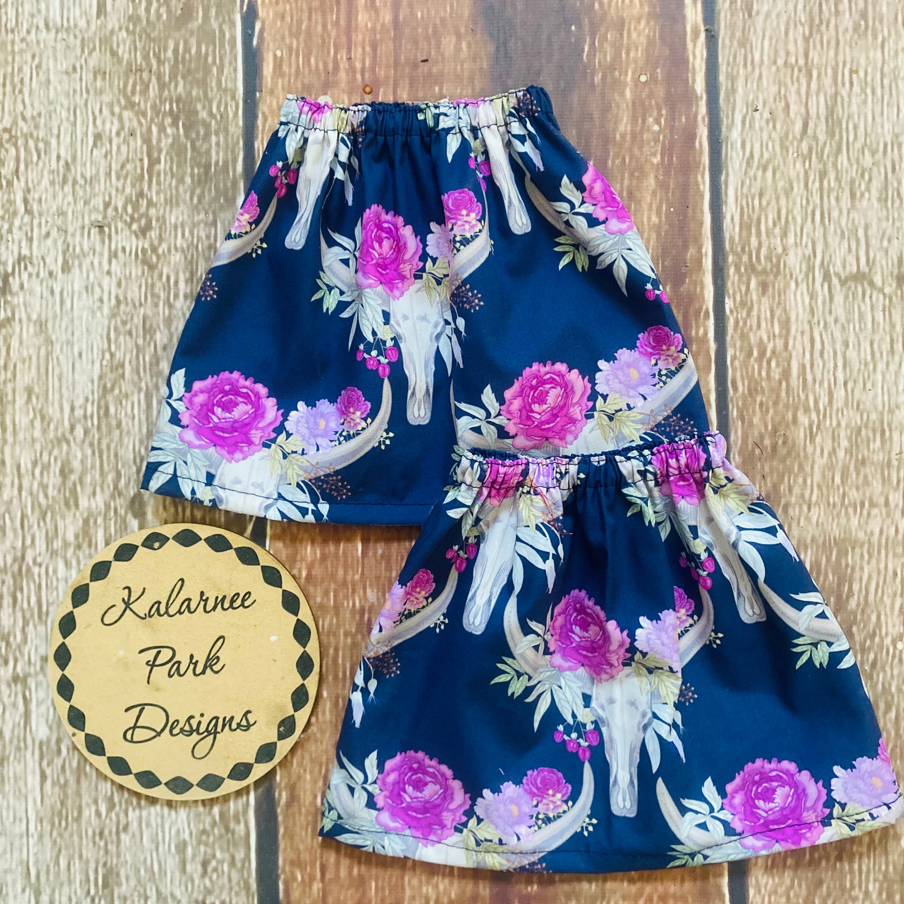 "Boho Floral Skulls'' Ladies Sock Savers