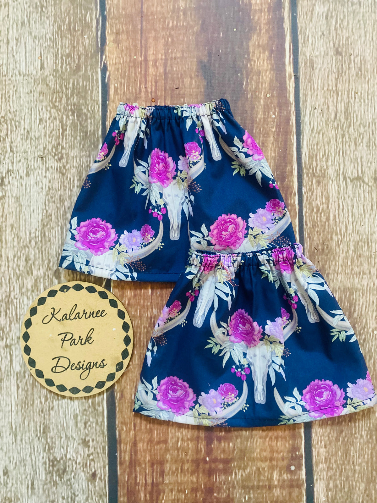 "Boho Floral Skulls'' Ladies Sock Savers