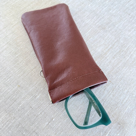 Leather glasses case