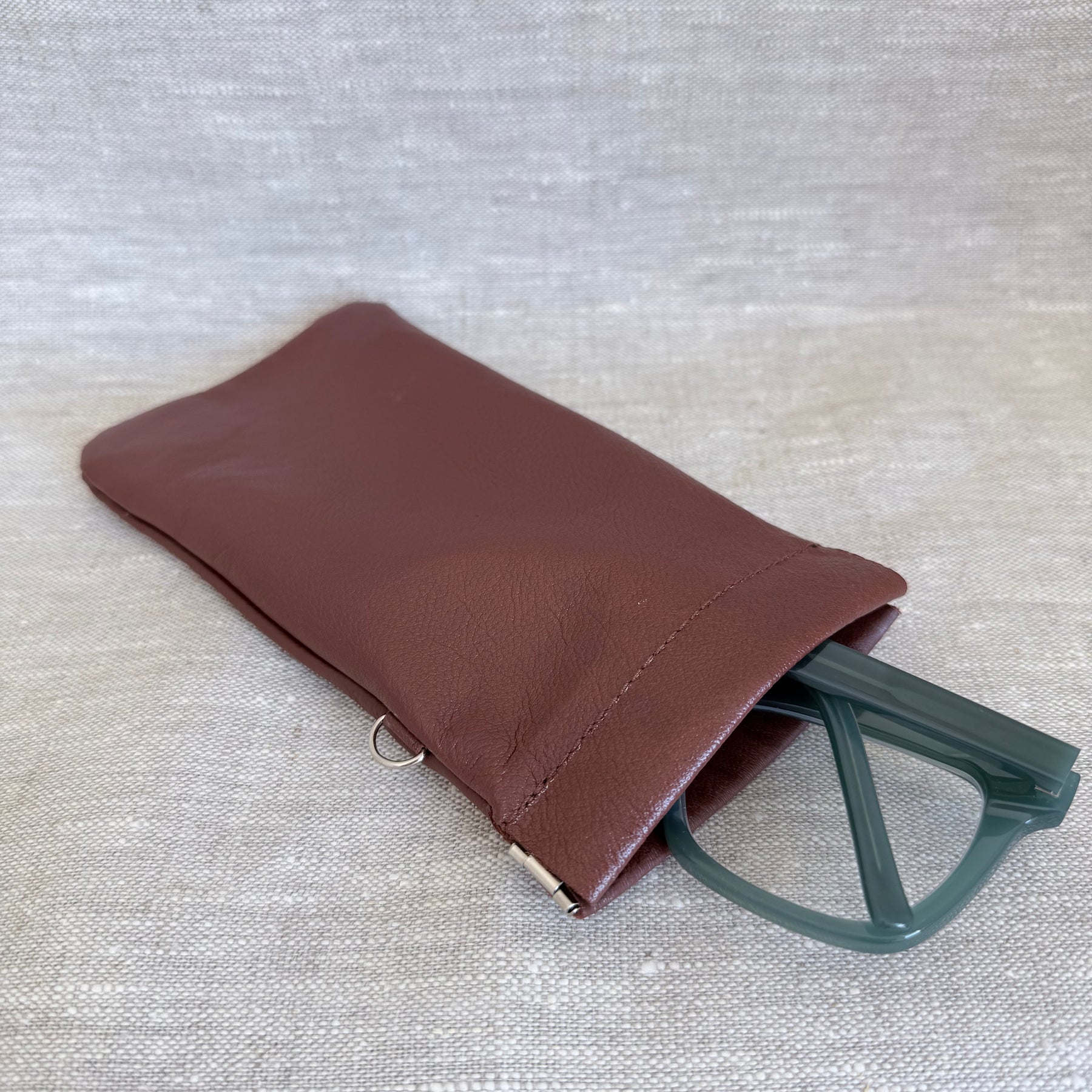 Leather glasses case
