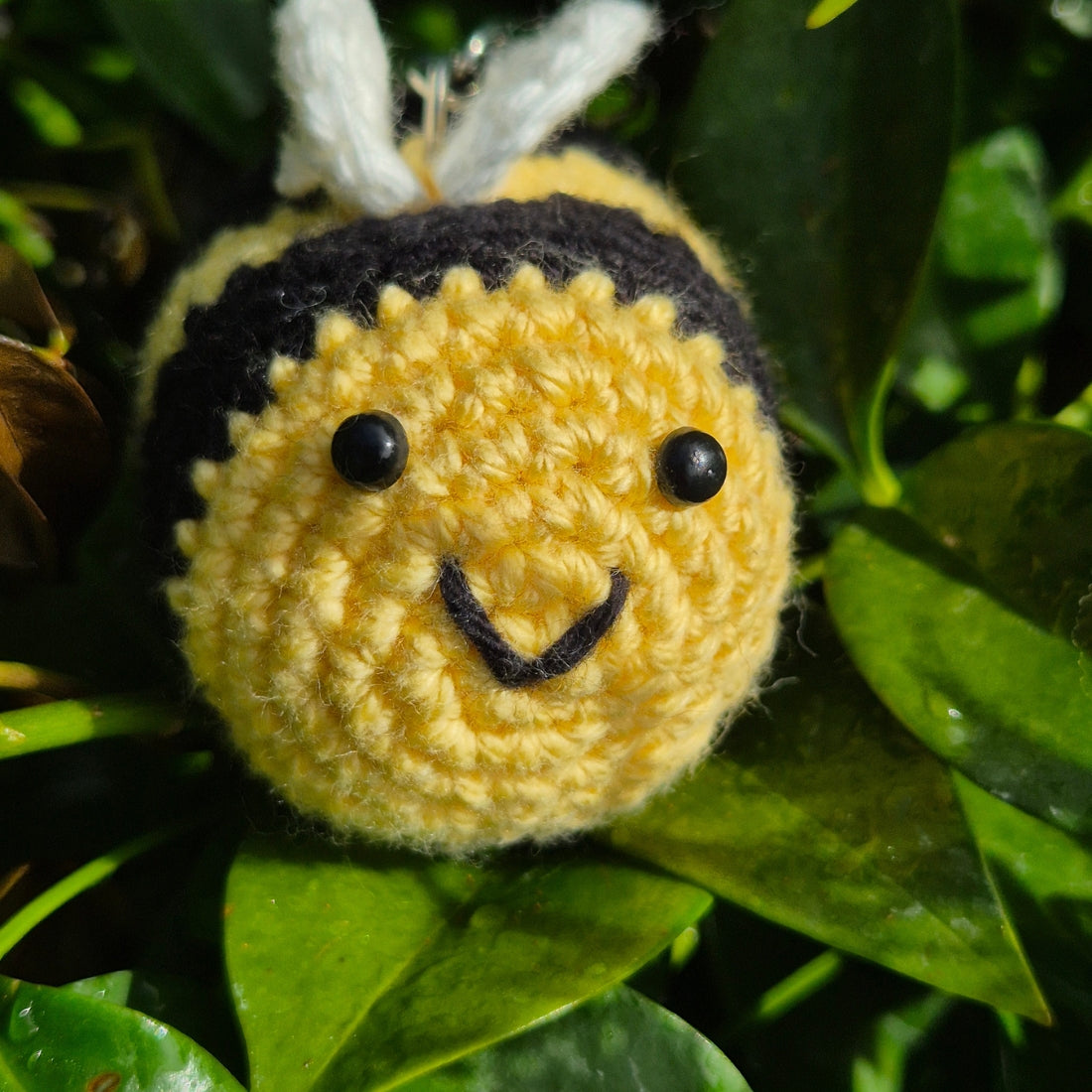 Crochet Bumble Bee Keyring