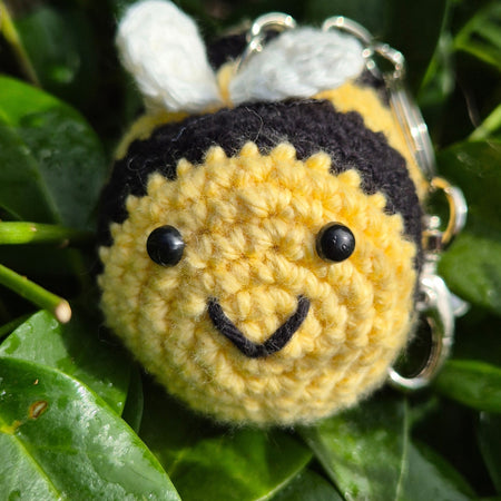 Crochet Bumble Bee Keyring