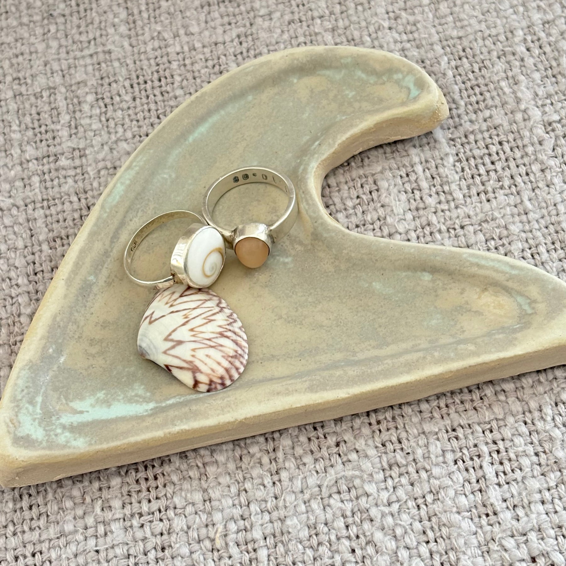 Wave trinket tray ~ Seafoam