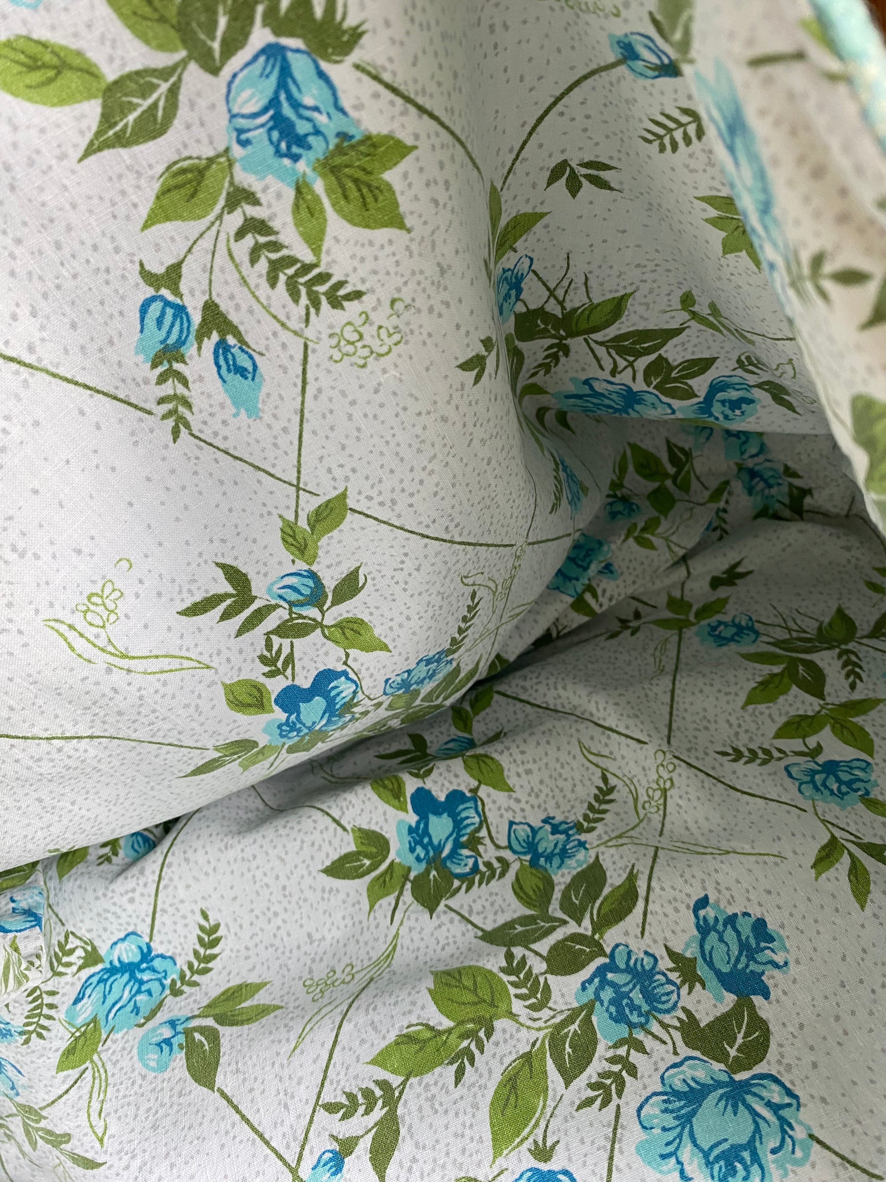 Upcycled Woollen Blanket - Market Tote - Blue