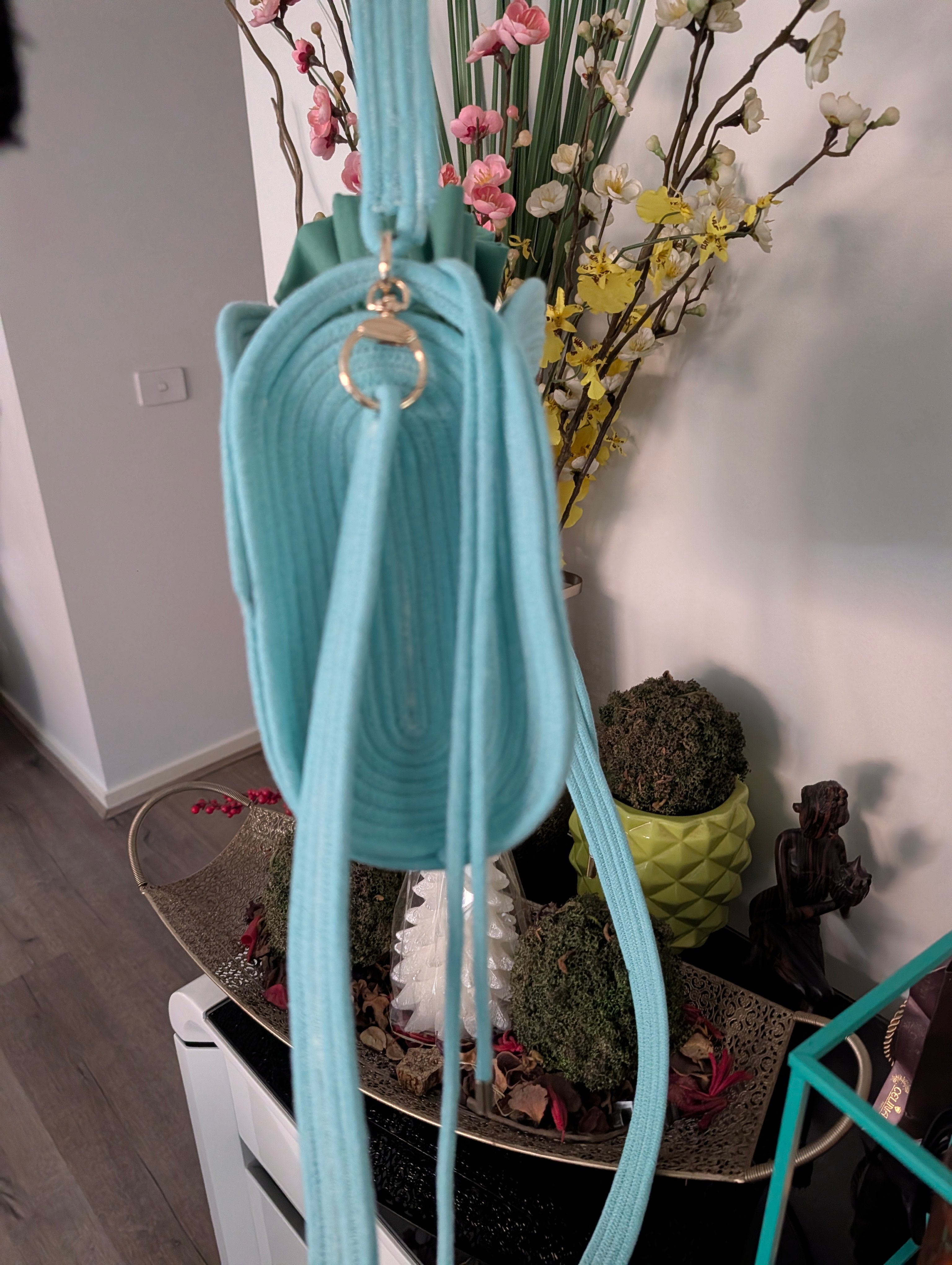 "Breeze" (M) Handmade Cotton Cord Bag