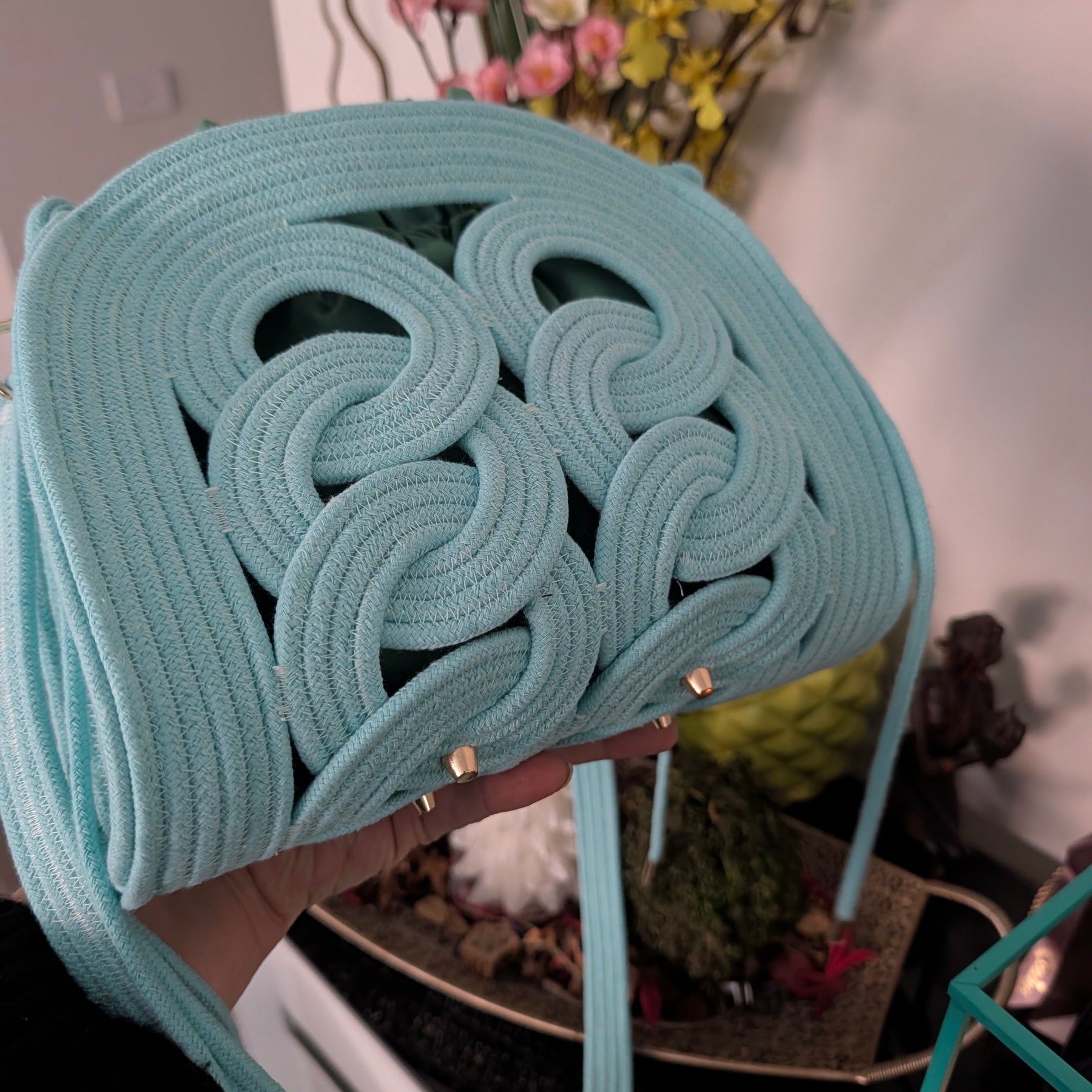 "Breeze" (M) Handmade Cotton Cord Bag