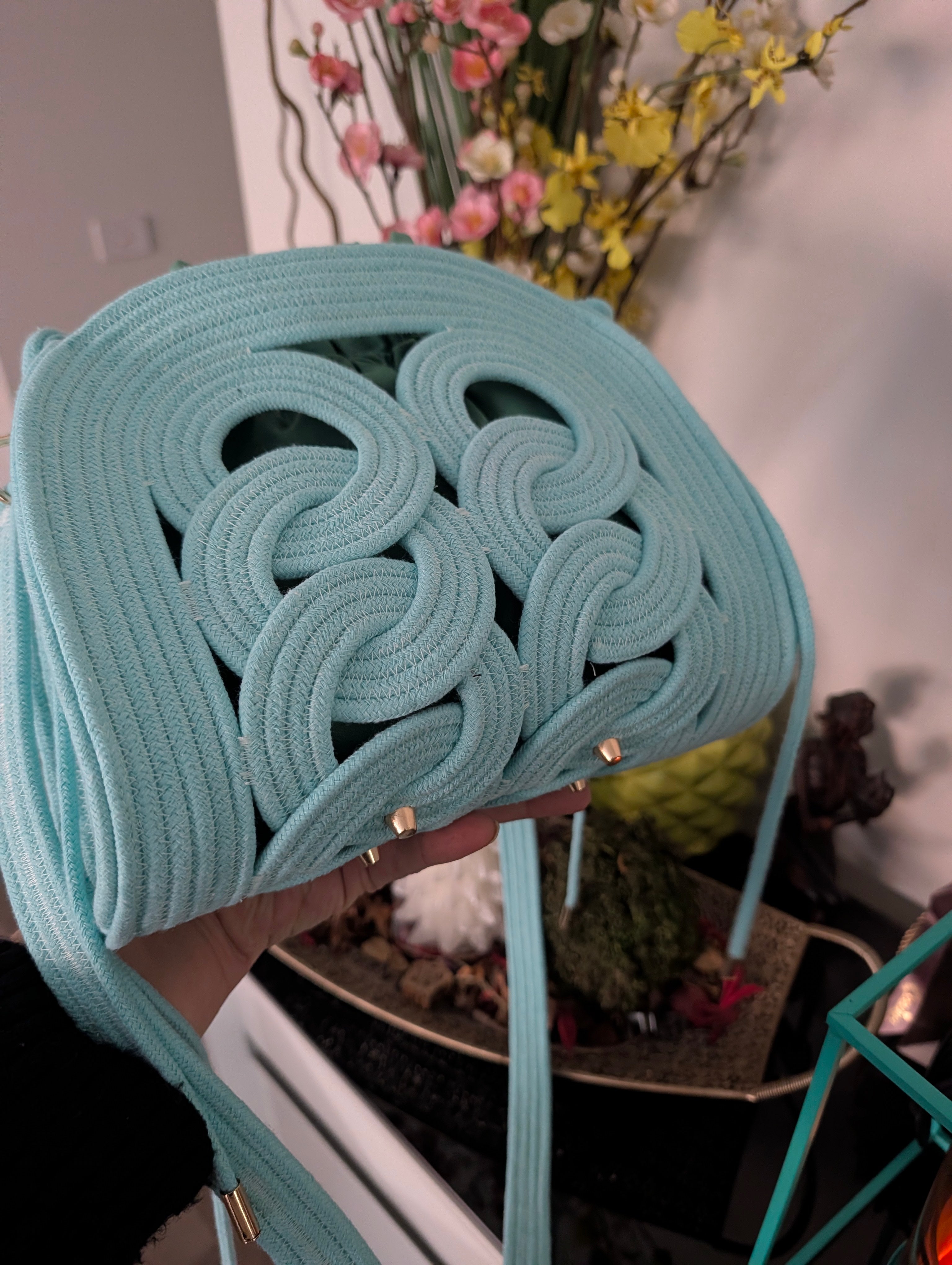 "Breeze" (M) Handmade Cotton Cord Bag