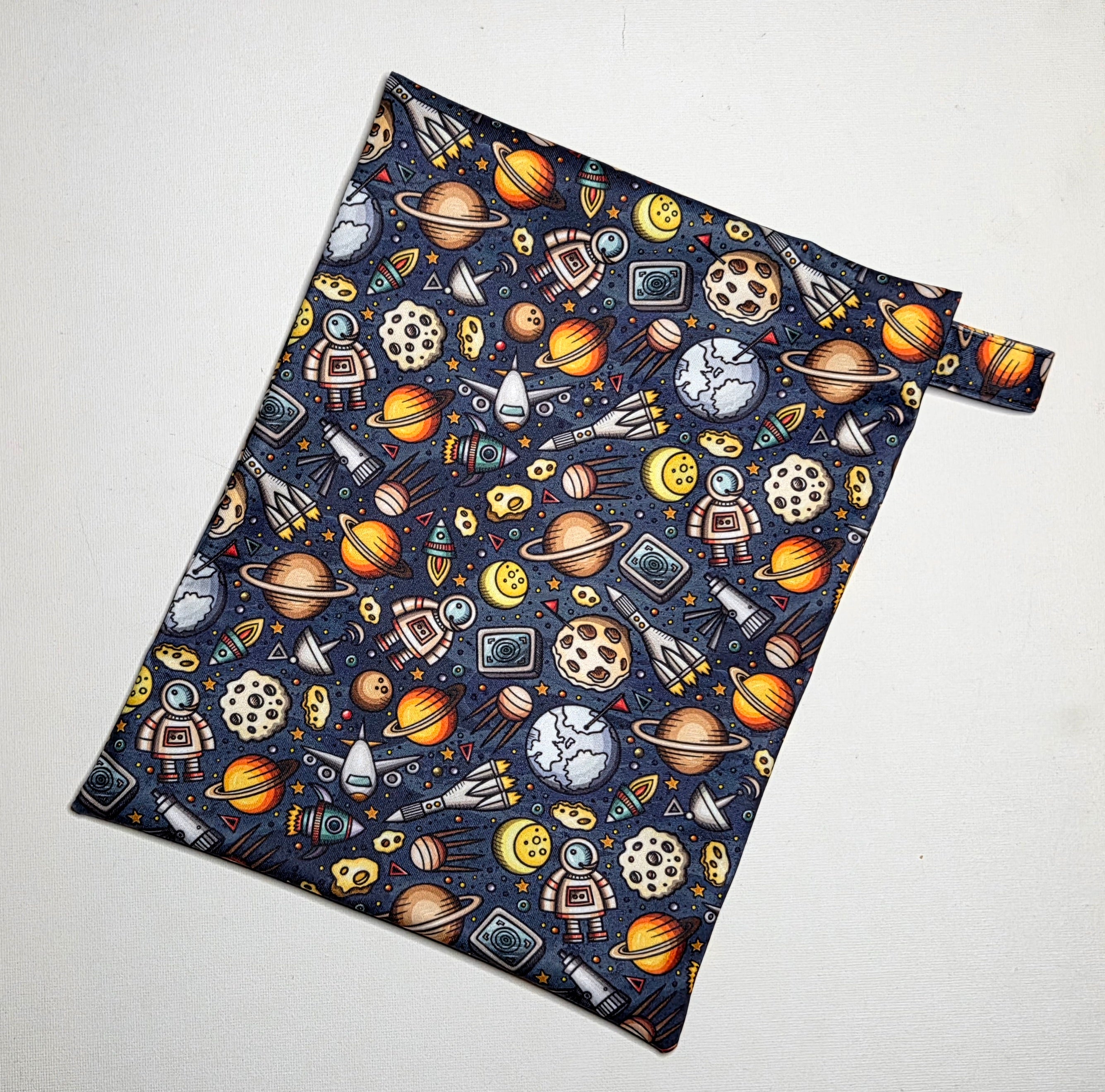 Medium Wet Bag in Outer Space Fabric