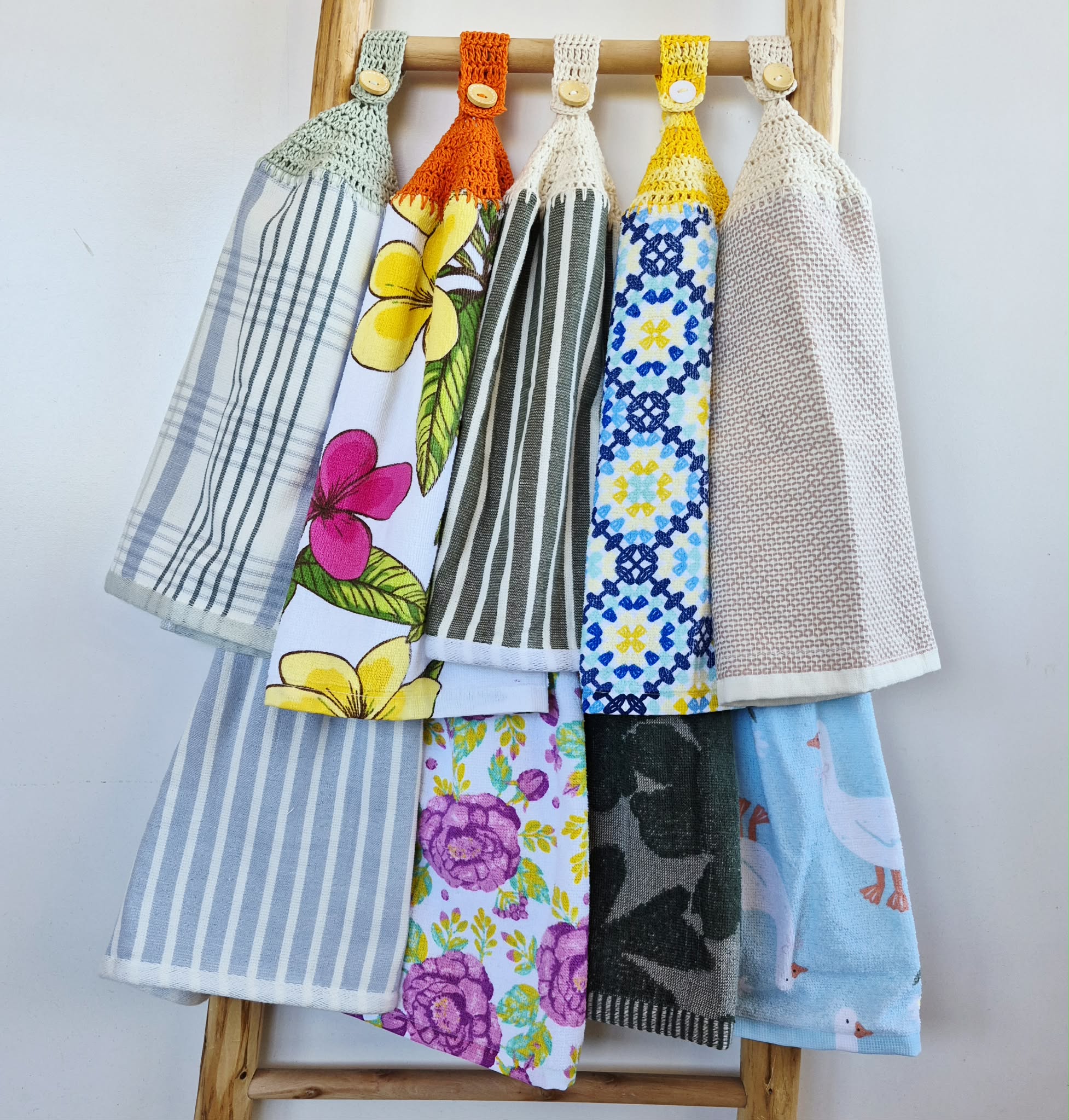 Kitchen Hand Towel | Hanging | Cotton | SINGLE LAYER | 9 Styles - 1-9