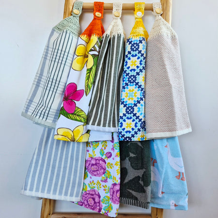 Kitchen Hand Towel | Hanging | Cotton | SINGLE LAYER | 9 Styles - 1-9