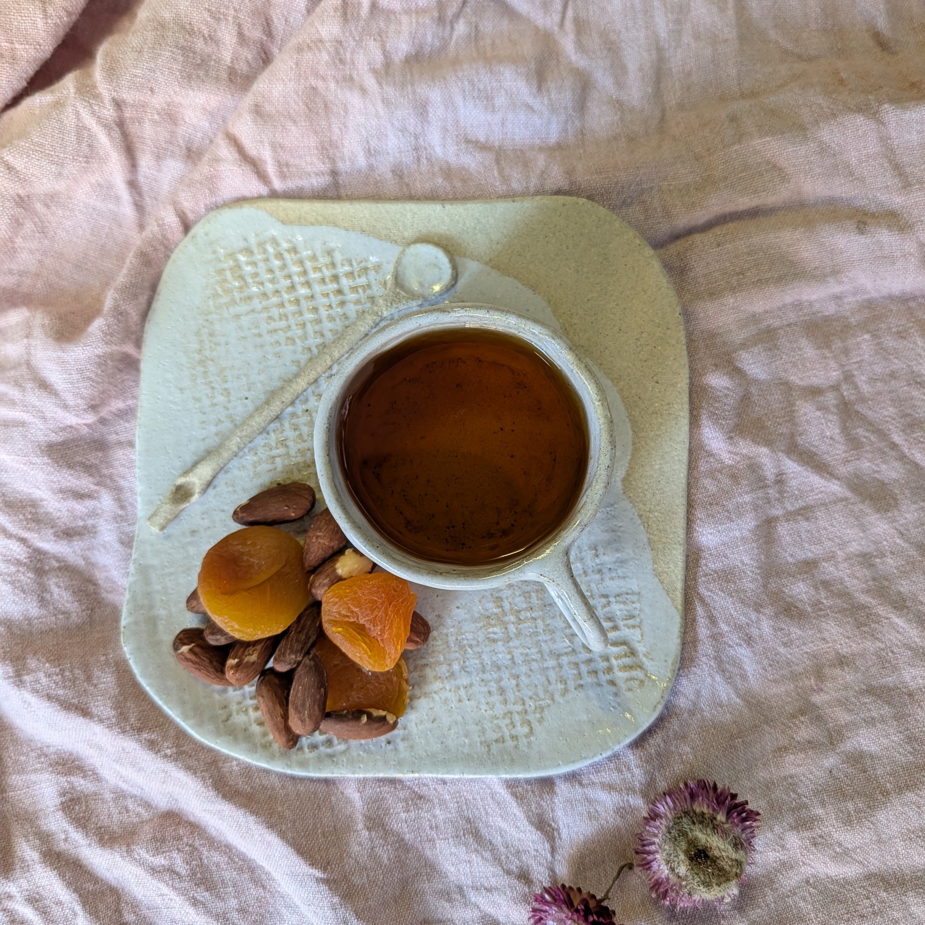 Handmade Ceramic Tea & Treat Set | delicate • earthy • organic