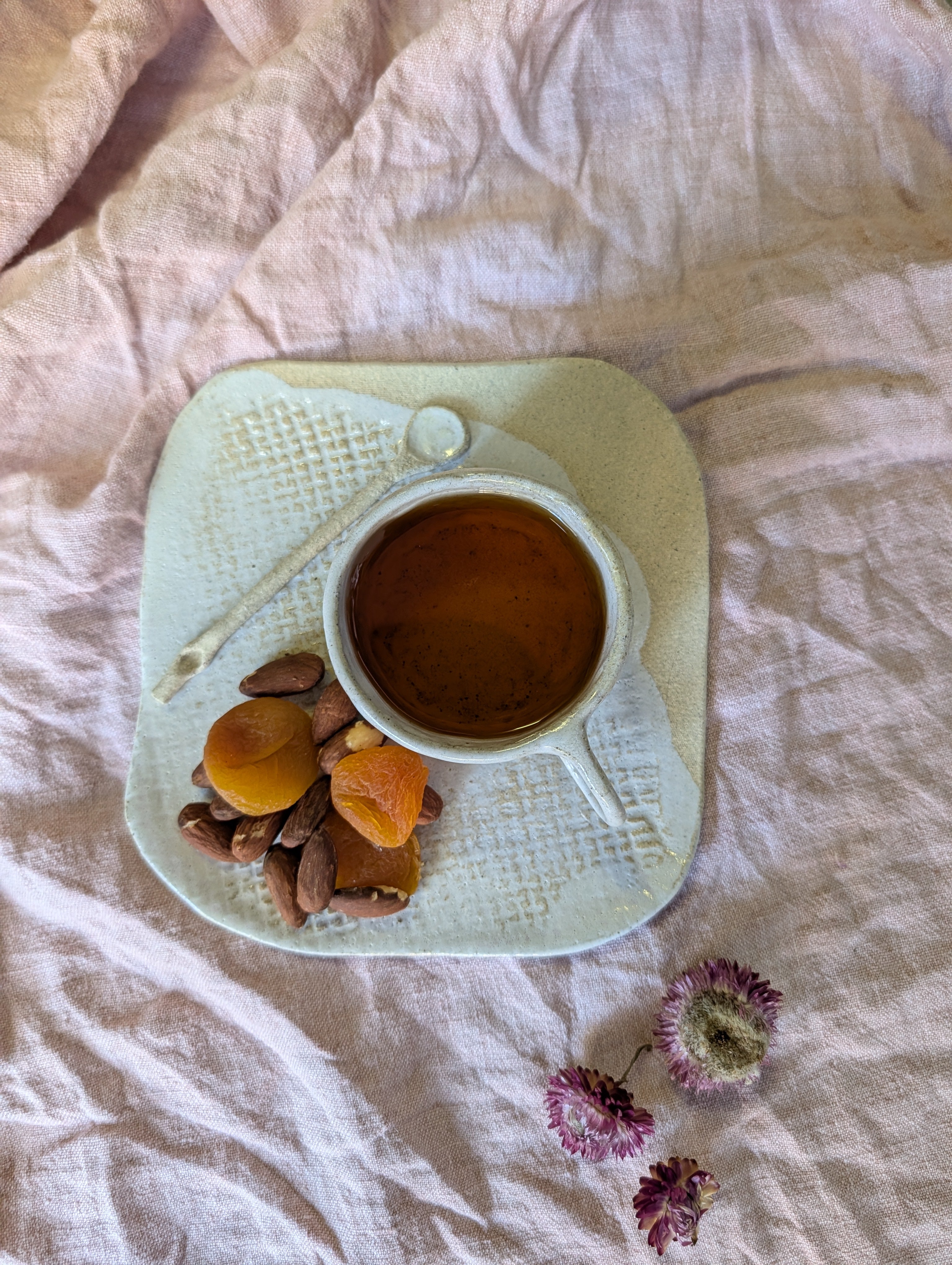 Handmade Ceramic Tea & Treat Set | delicate • earthy • organic