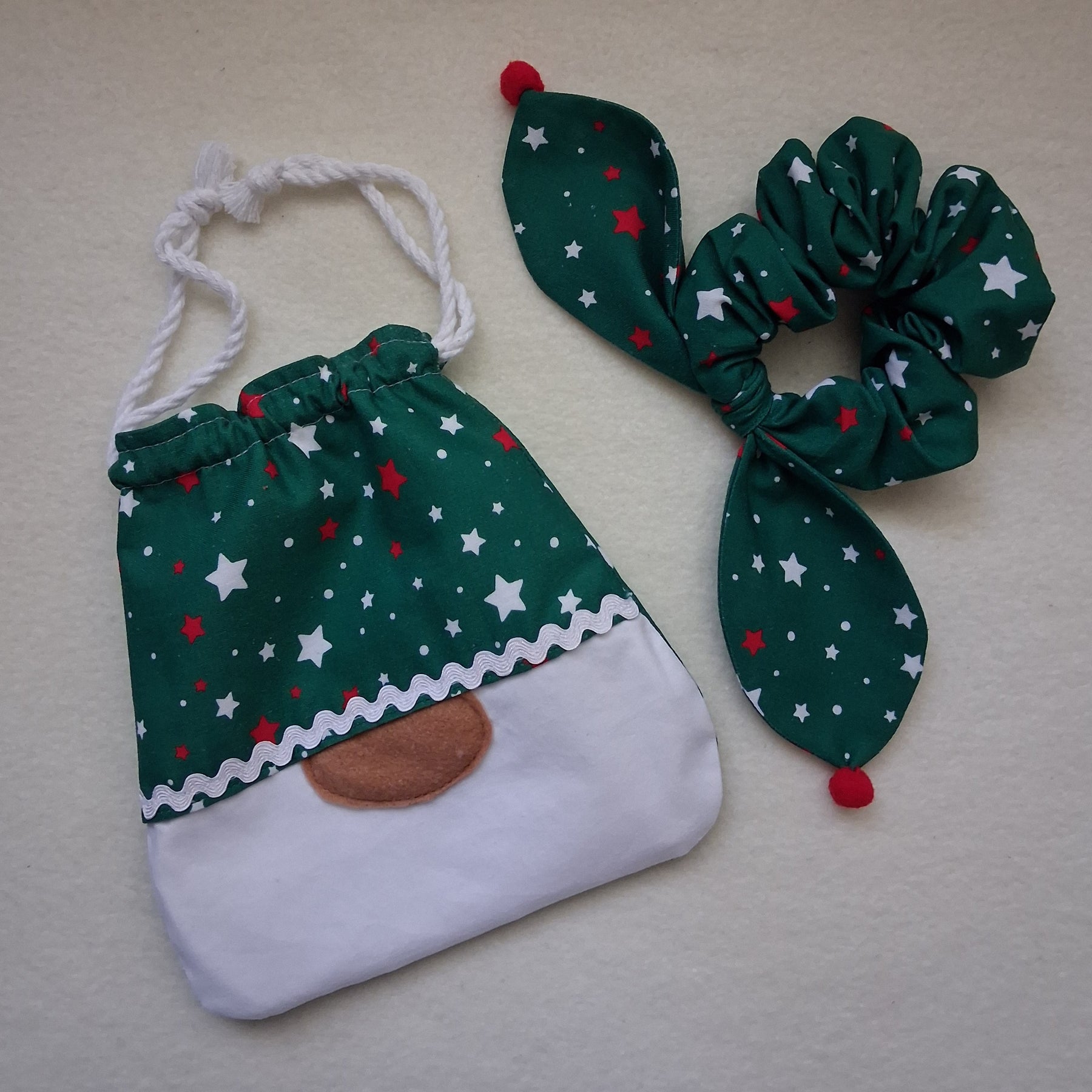 Children's Christmas Gnome Bag & Scrunchie