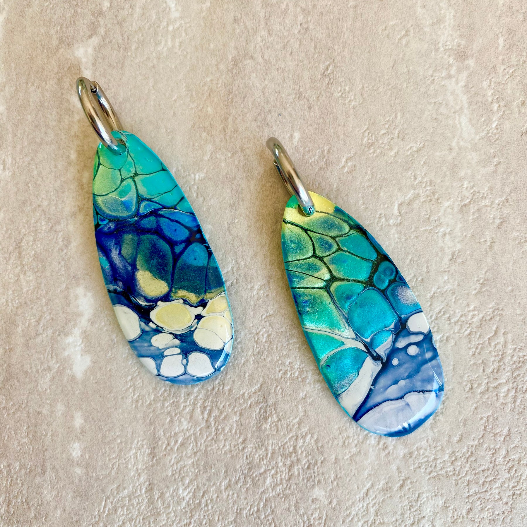 Artisan Turquoise Dangle Earrings