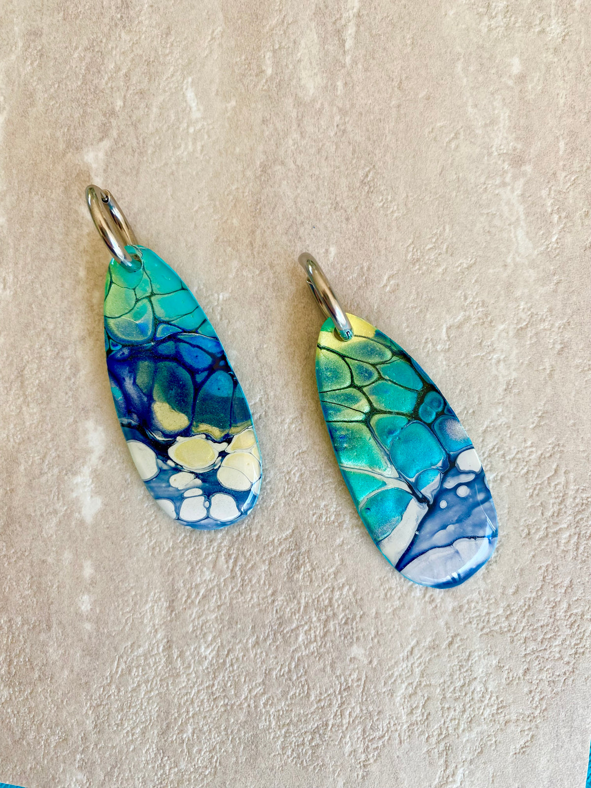 Artisan Turquoise Dangle Earrings