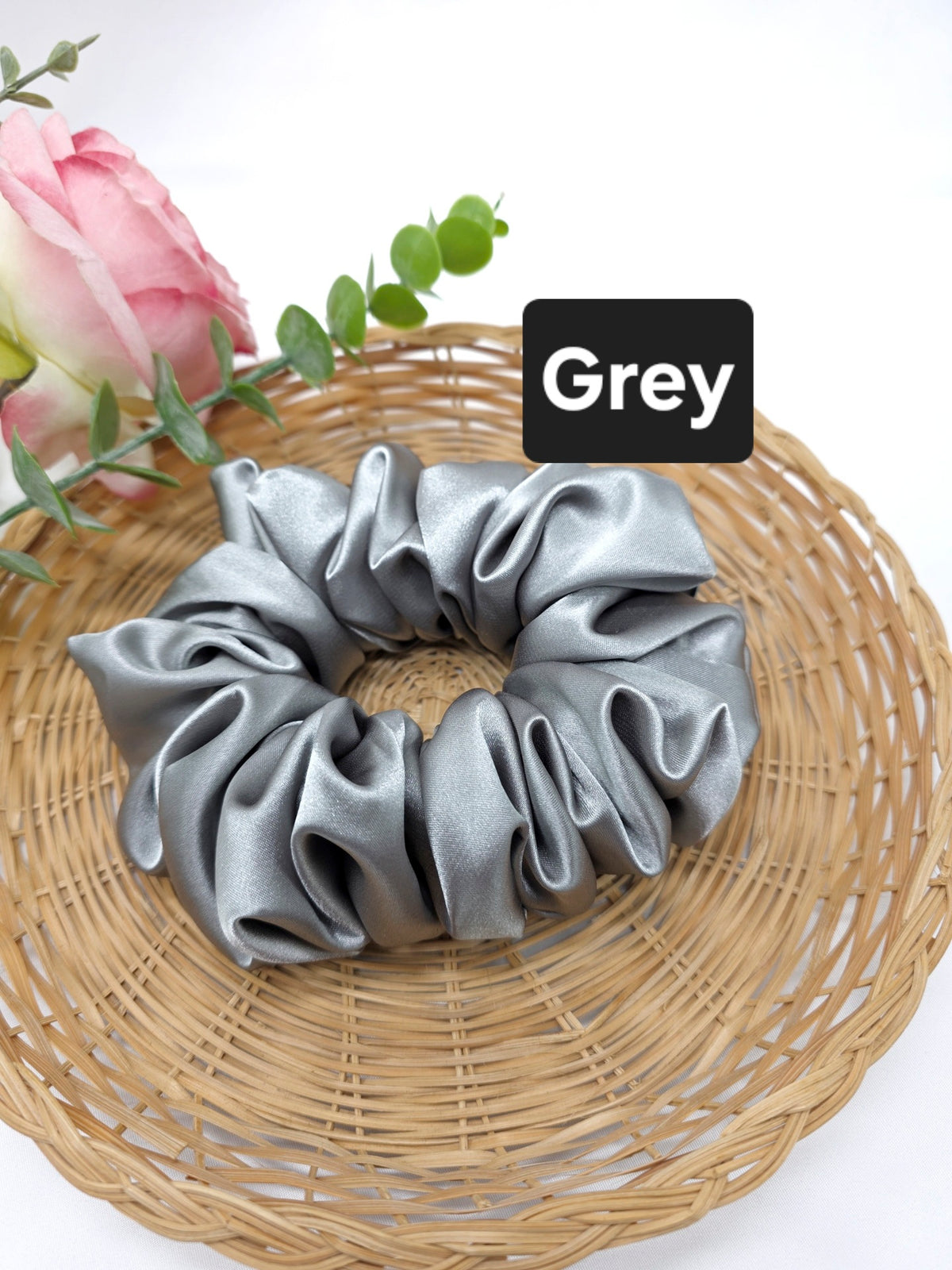 Extra Large Satin Scrunchies, Ponytail holder, Oversized Hair ties