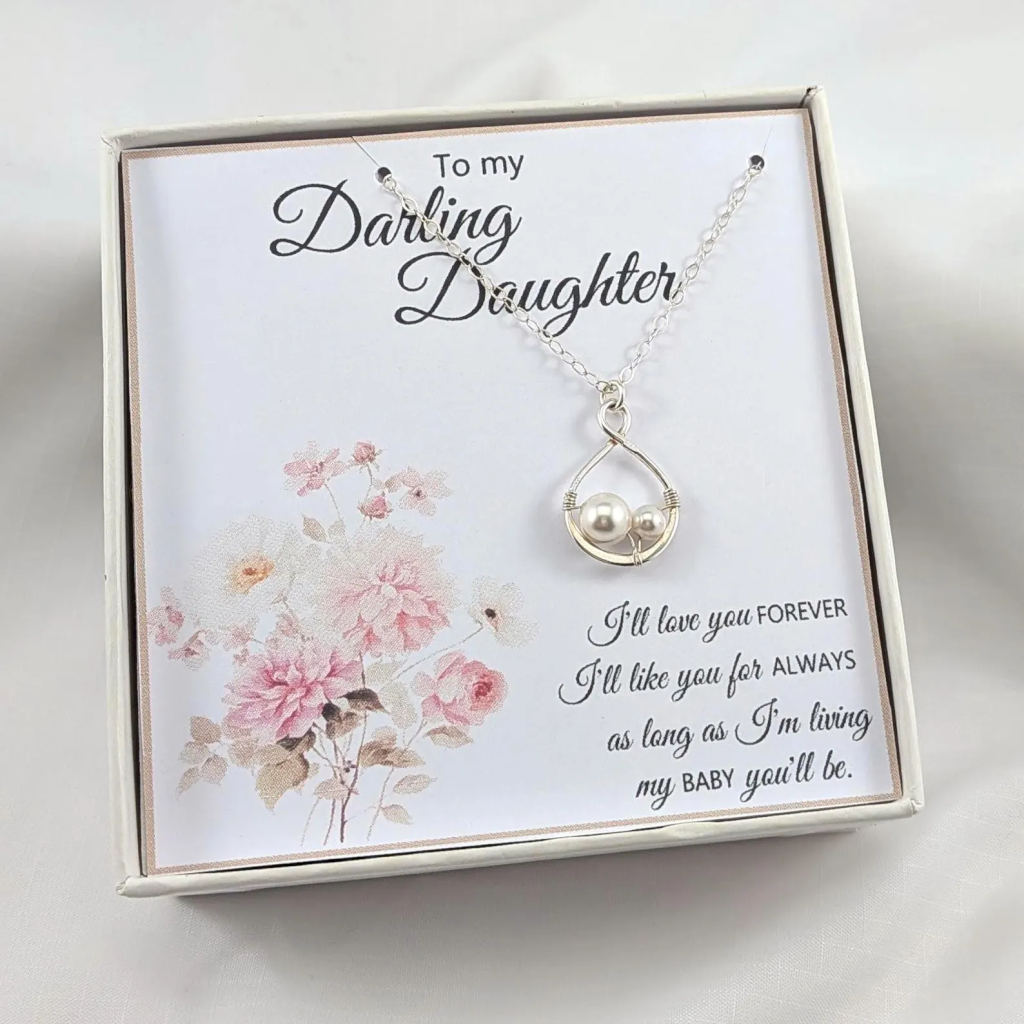 Daughter Necklace Gift from Mother, Choose Your Design