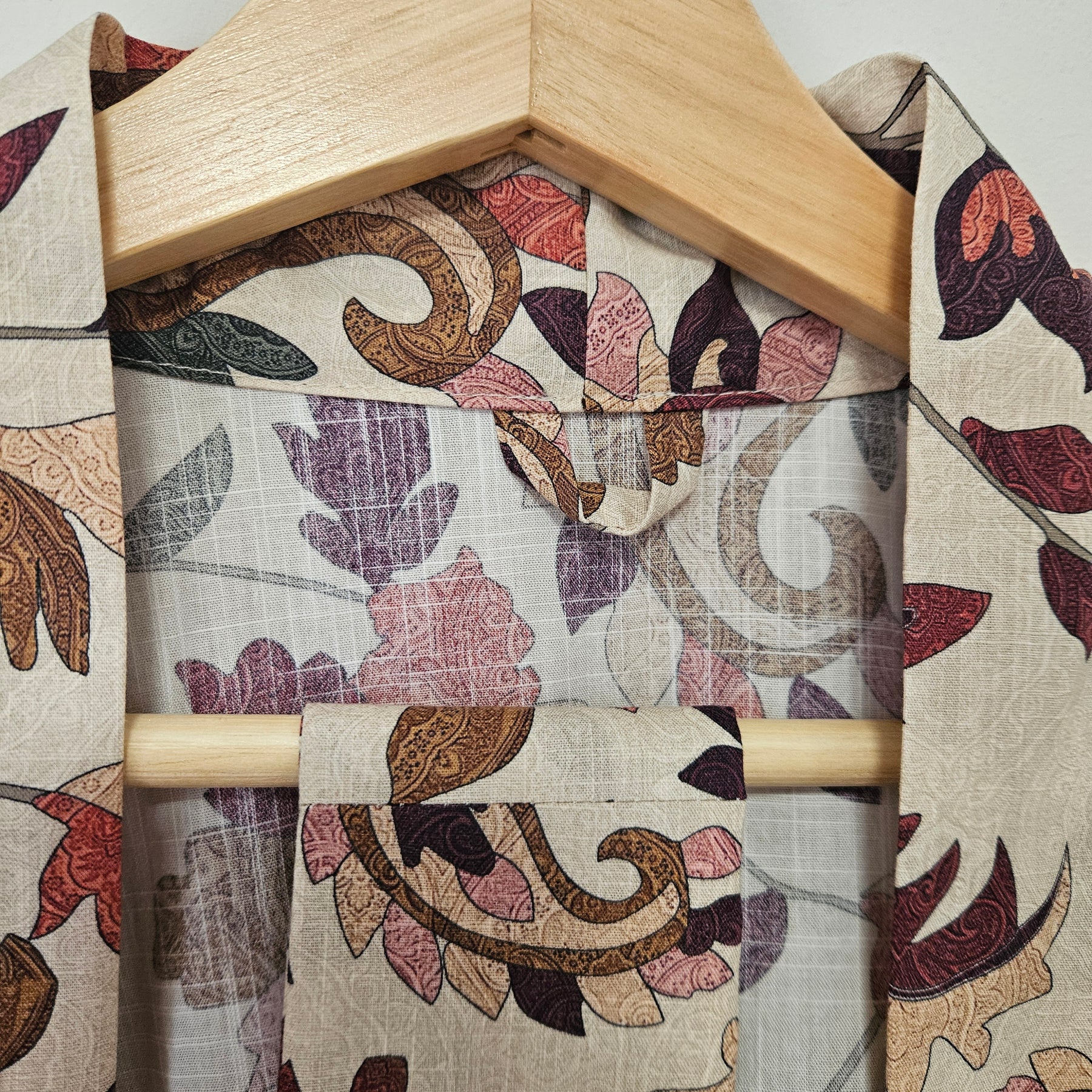 100% Cotton lightweight Dressing Gown in Autumn