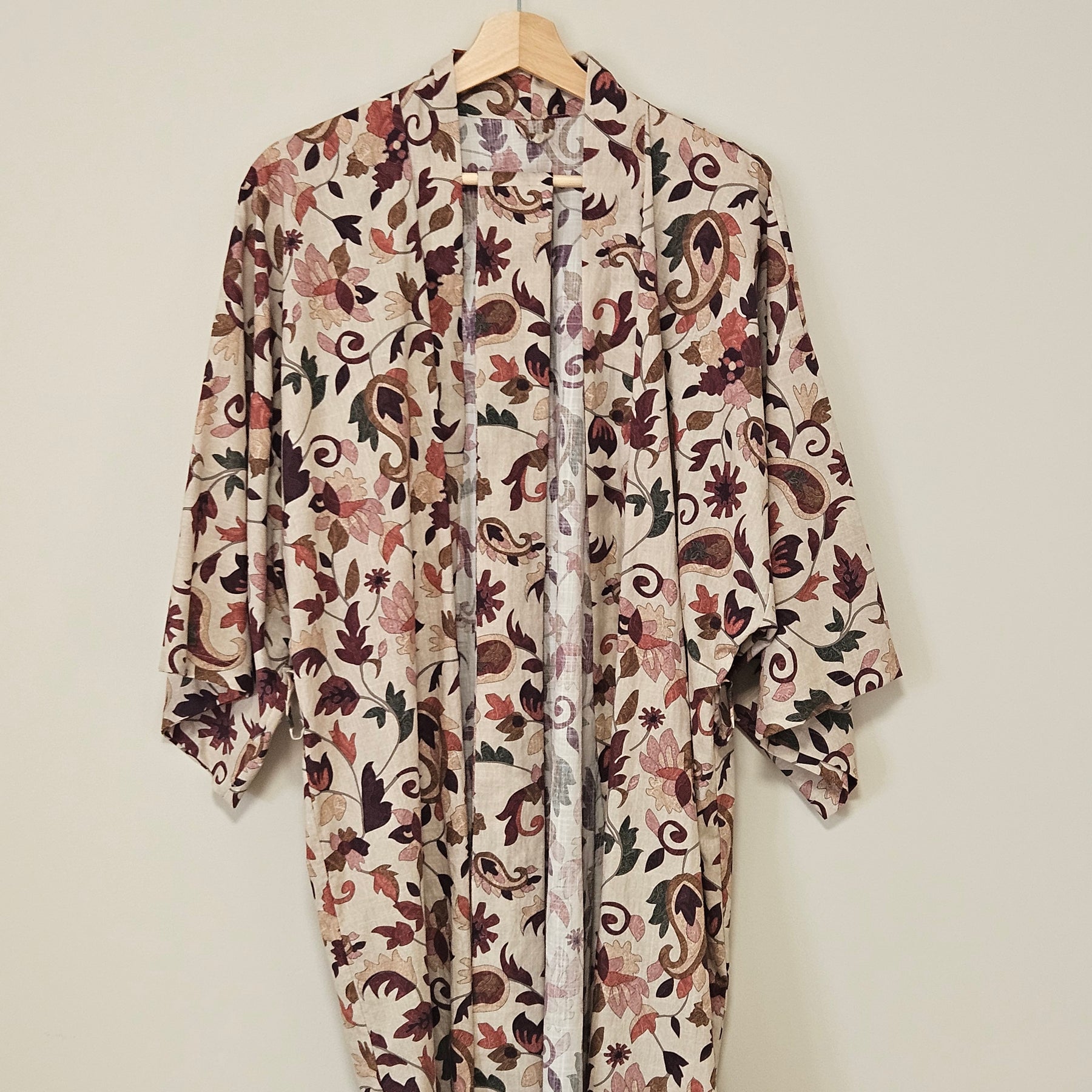 100% Cotton lightweight Dressing Gown in Autumn