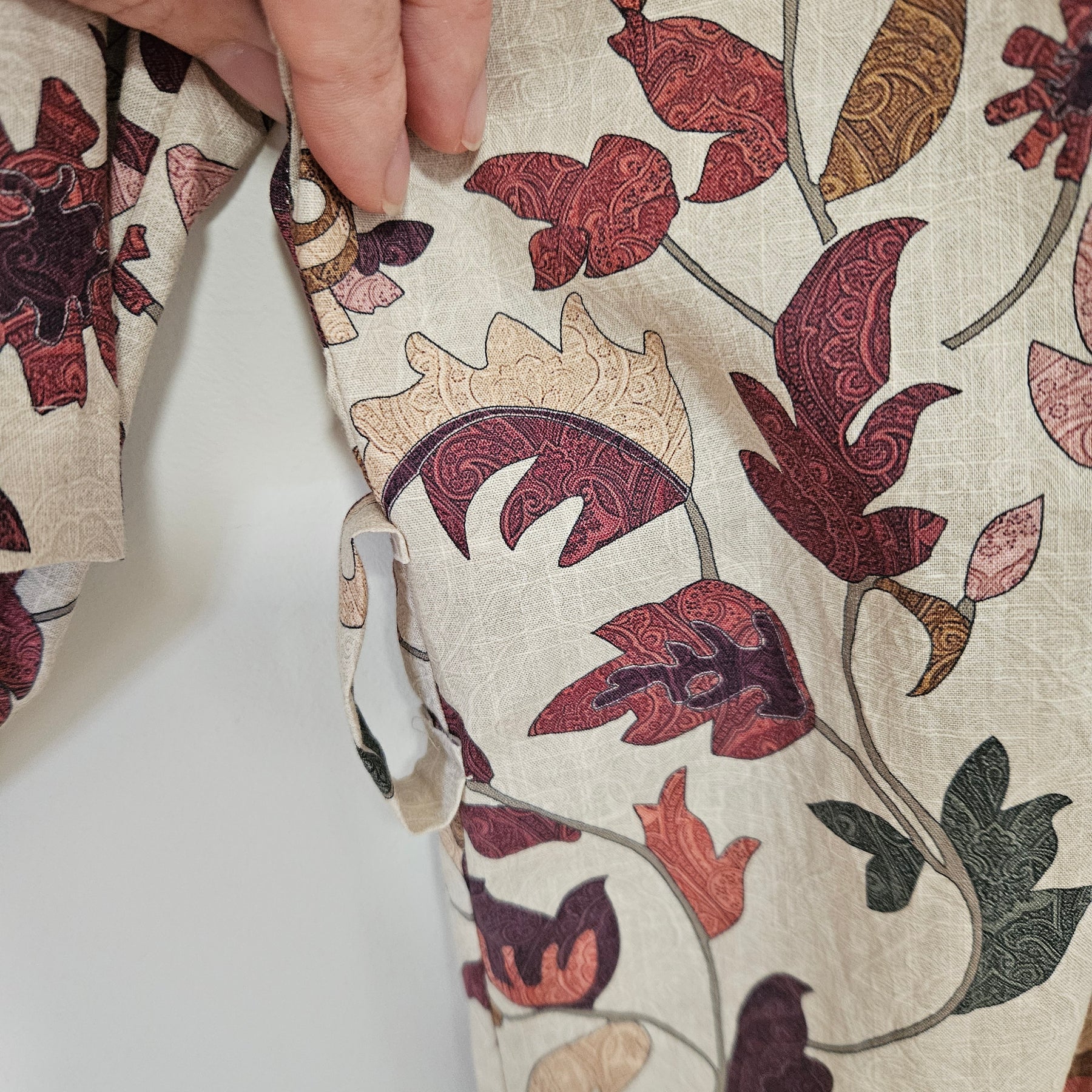 100% Cotton lightweight Dressing Gown in Autumn