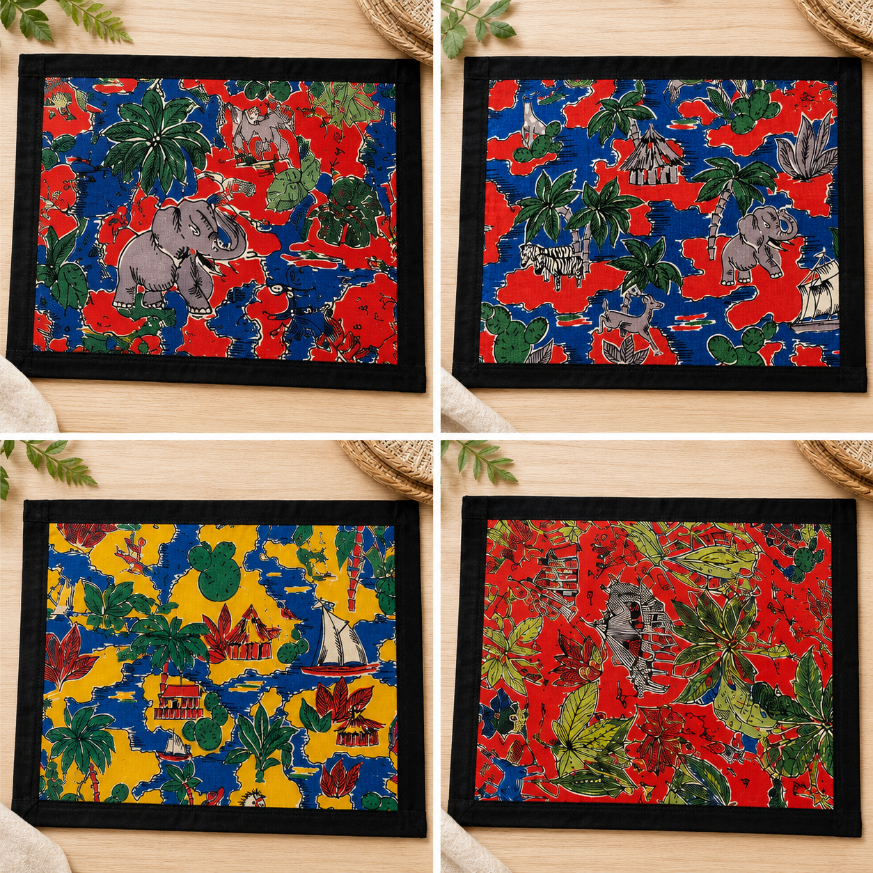 "A"-Placemat - Retro fabric Place Mats