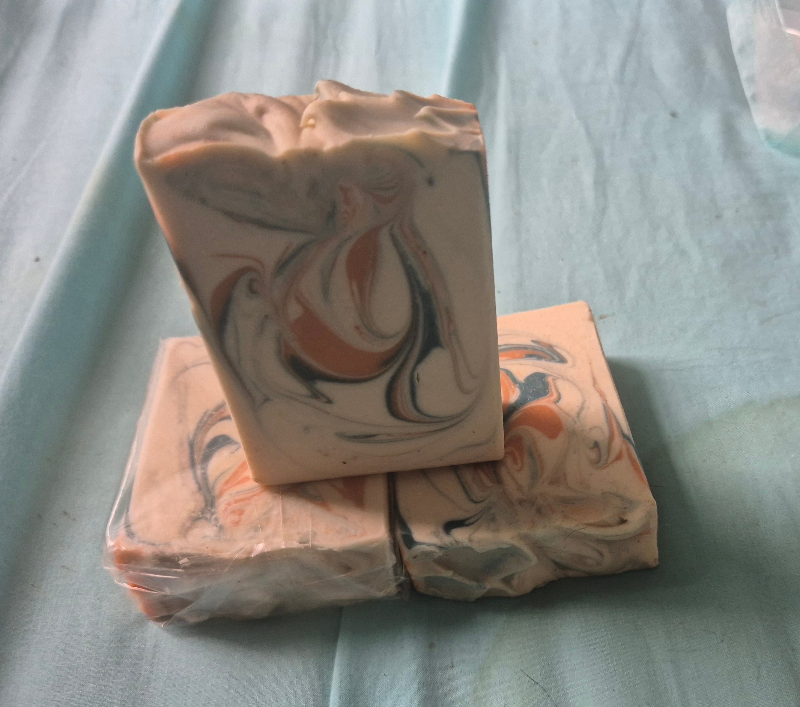 Handmade - 3 x Sweet Mandarin Soap Bar