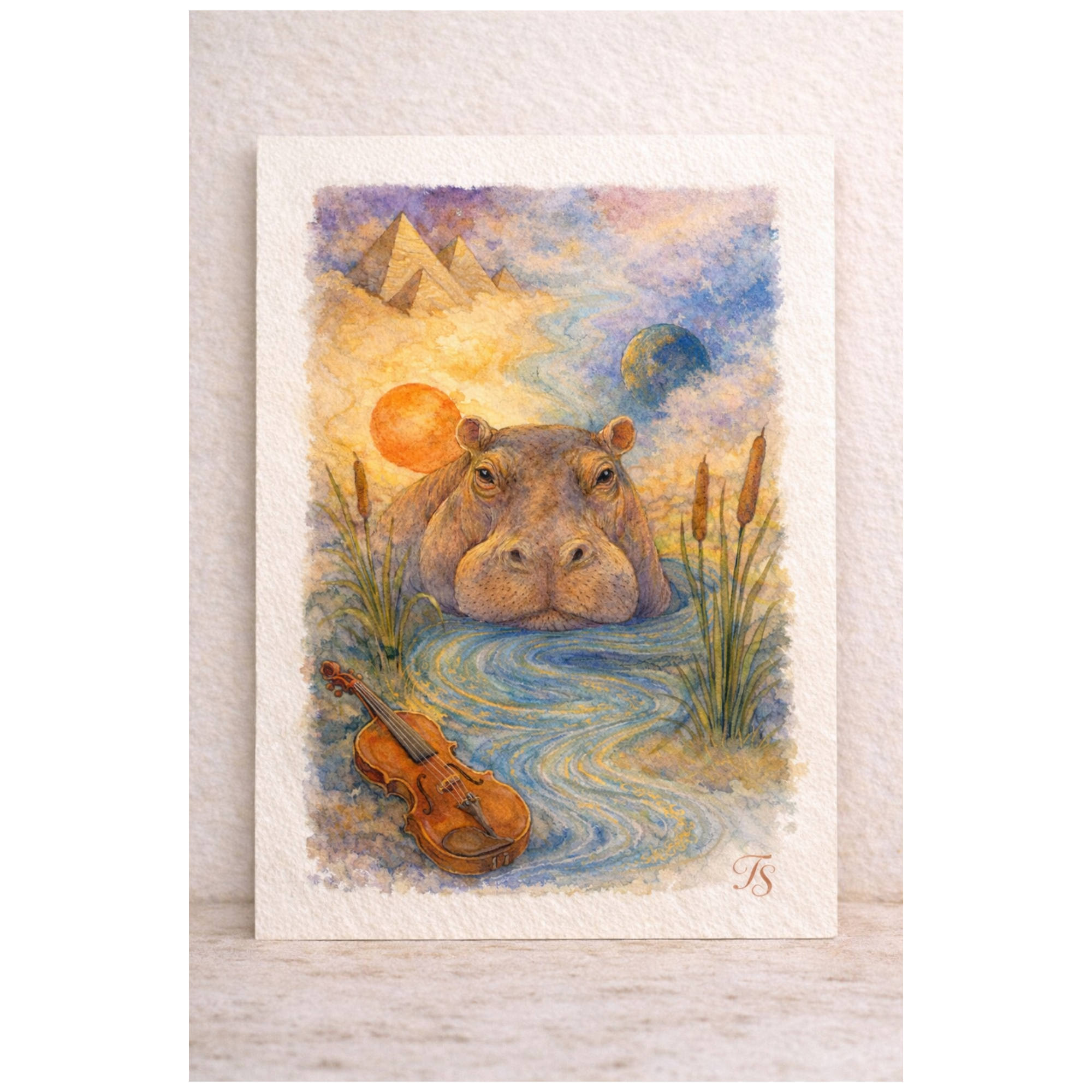 Spirit Guide Portrait - Soul Art Watercolour