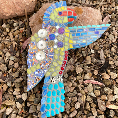 Mosaic Cheerful Parrot