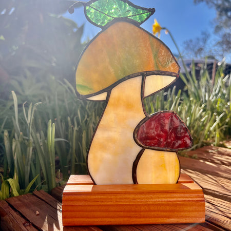 Stained glass mushrooms