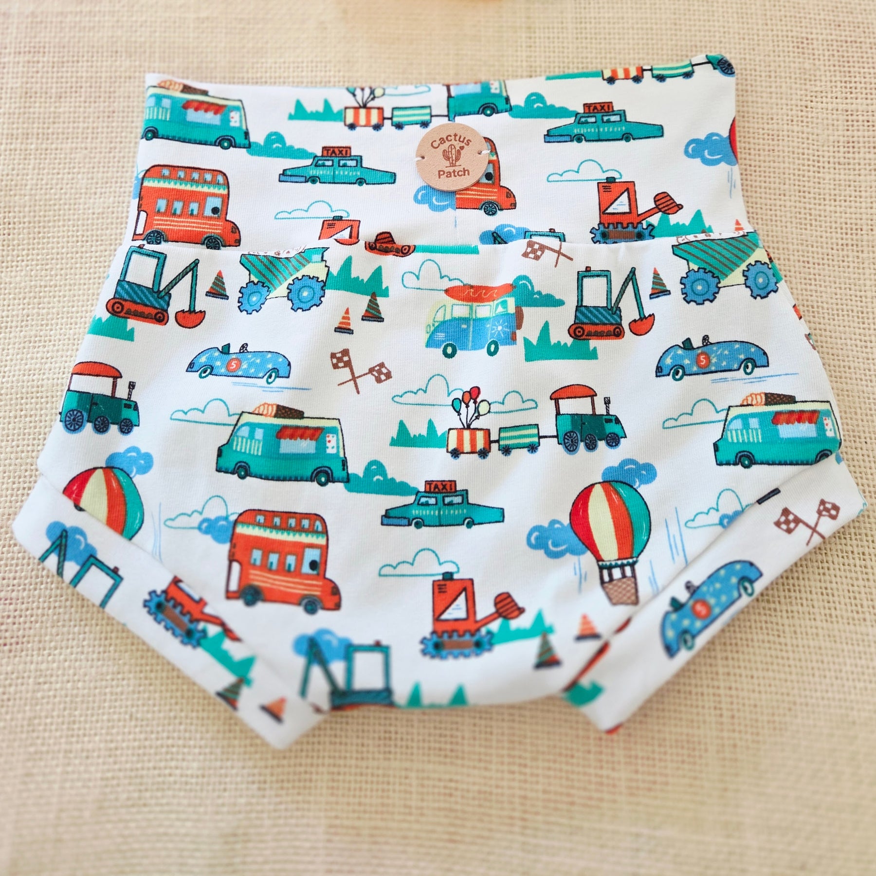 "Marvellous Machines" Bummies - Size 6-9 Months