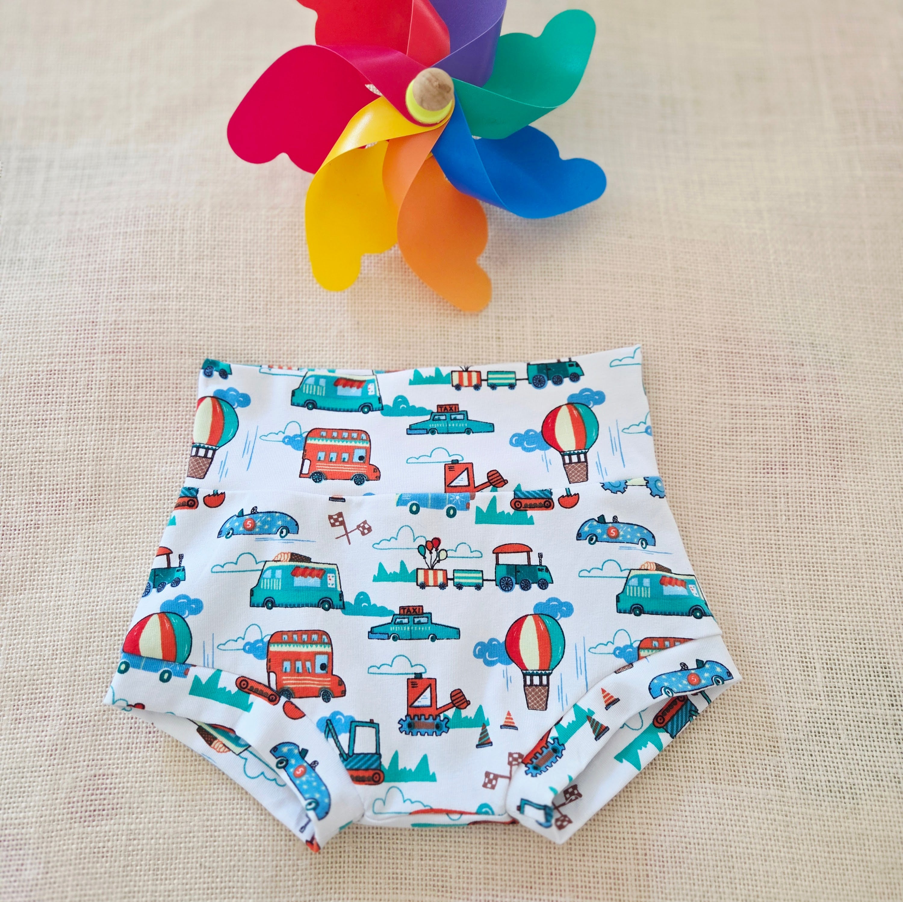 "Marvellous Machines" Bummies - Size 6-9 Months