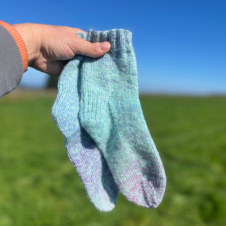Hand knit socks using premium Australian yarn