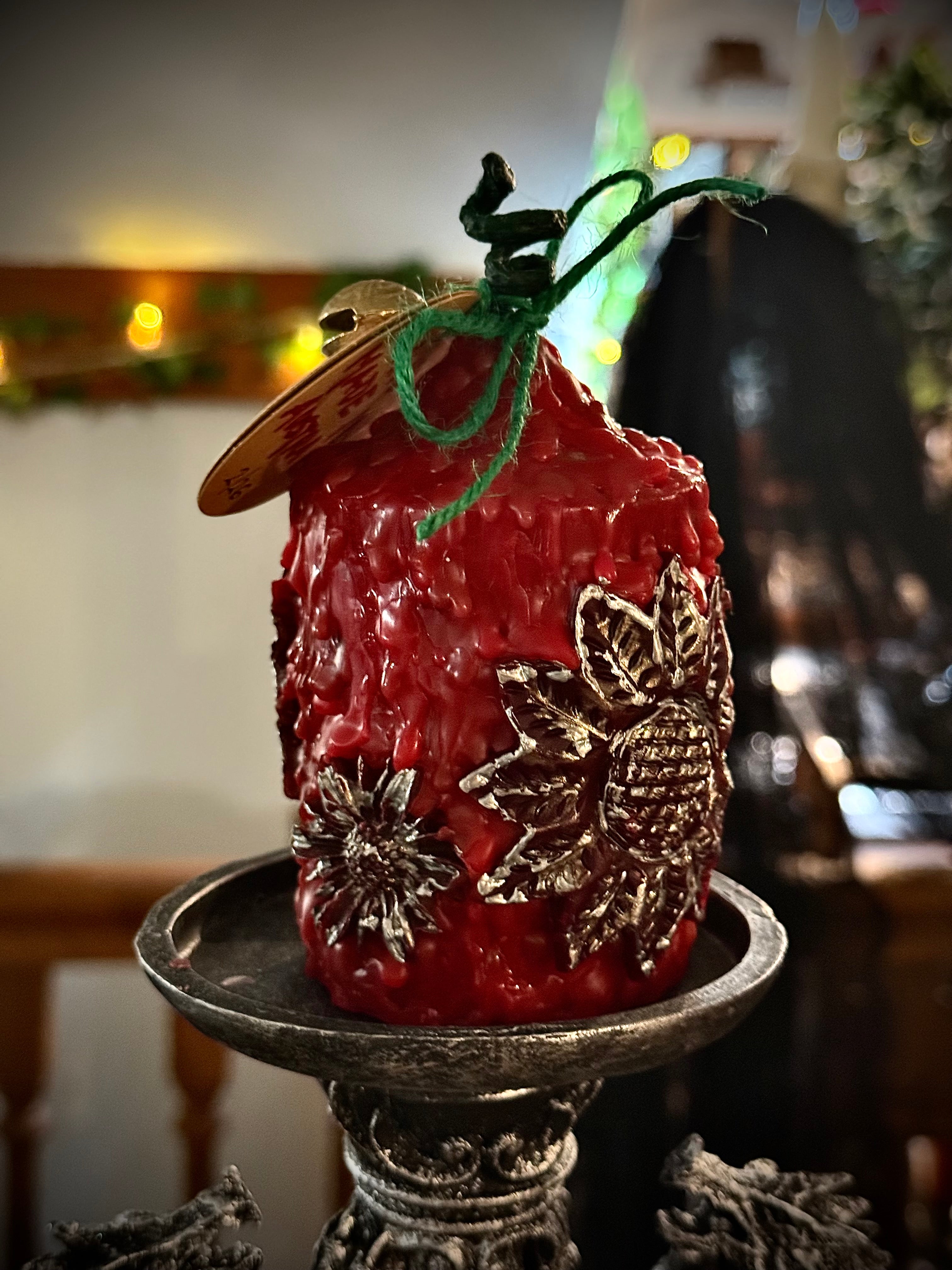 The Chloris Intention Spell Altar Ritual Beeswax Pillar Candle