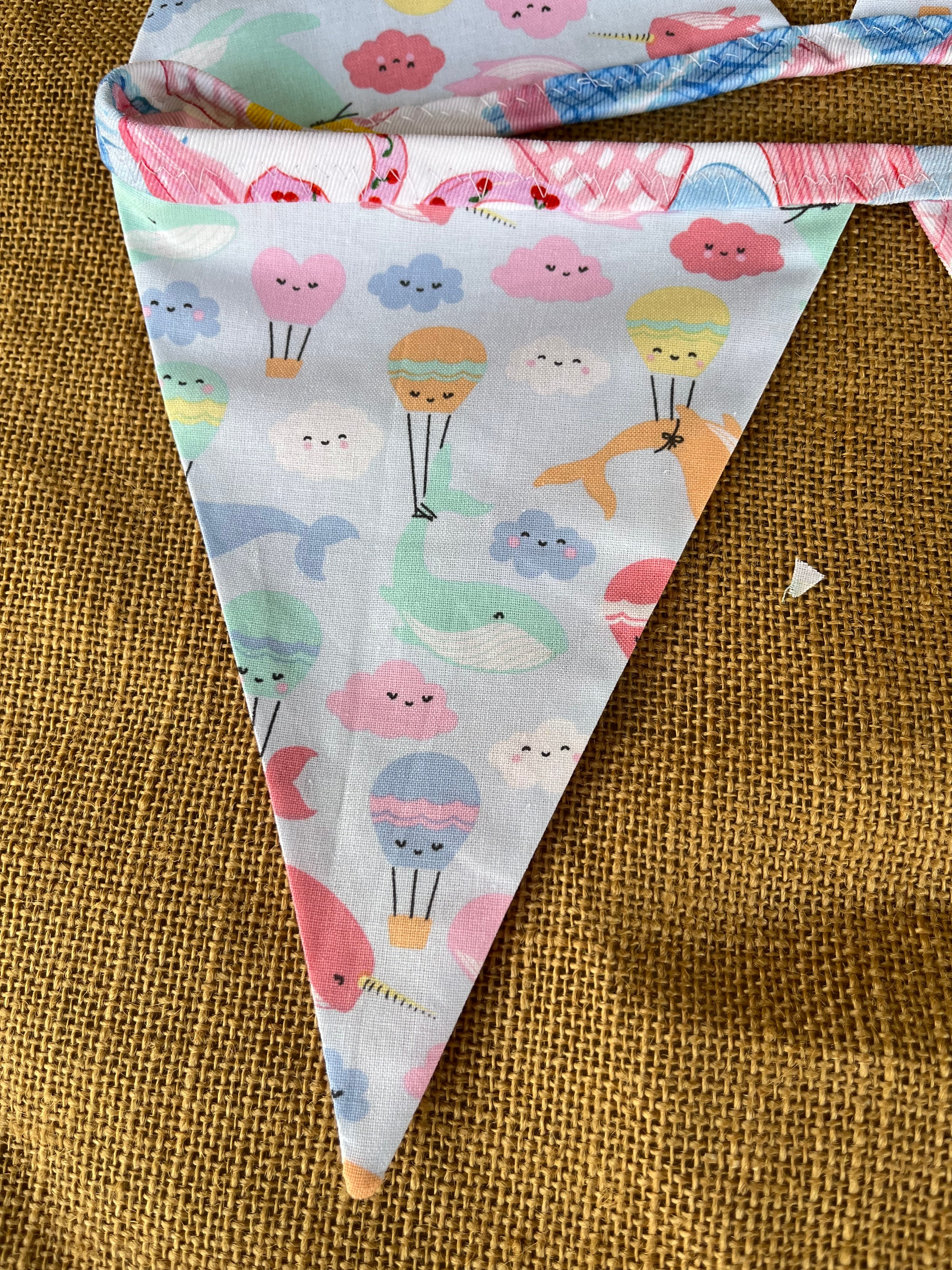 Baby | celebration bunting | 3m long | stripes | stars | spots