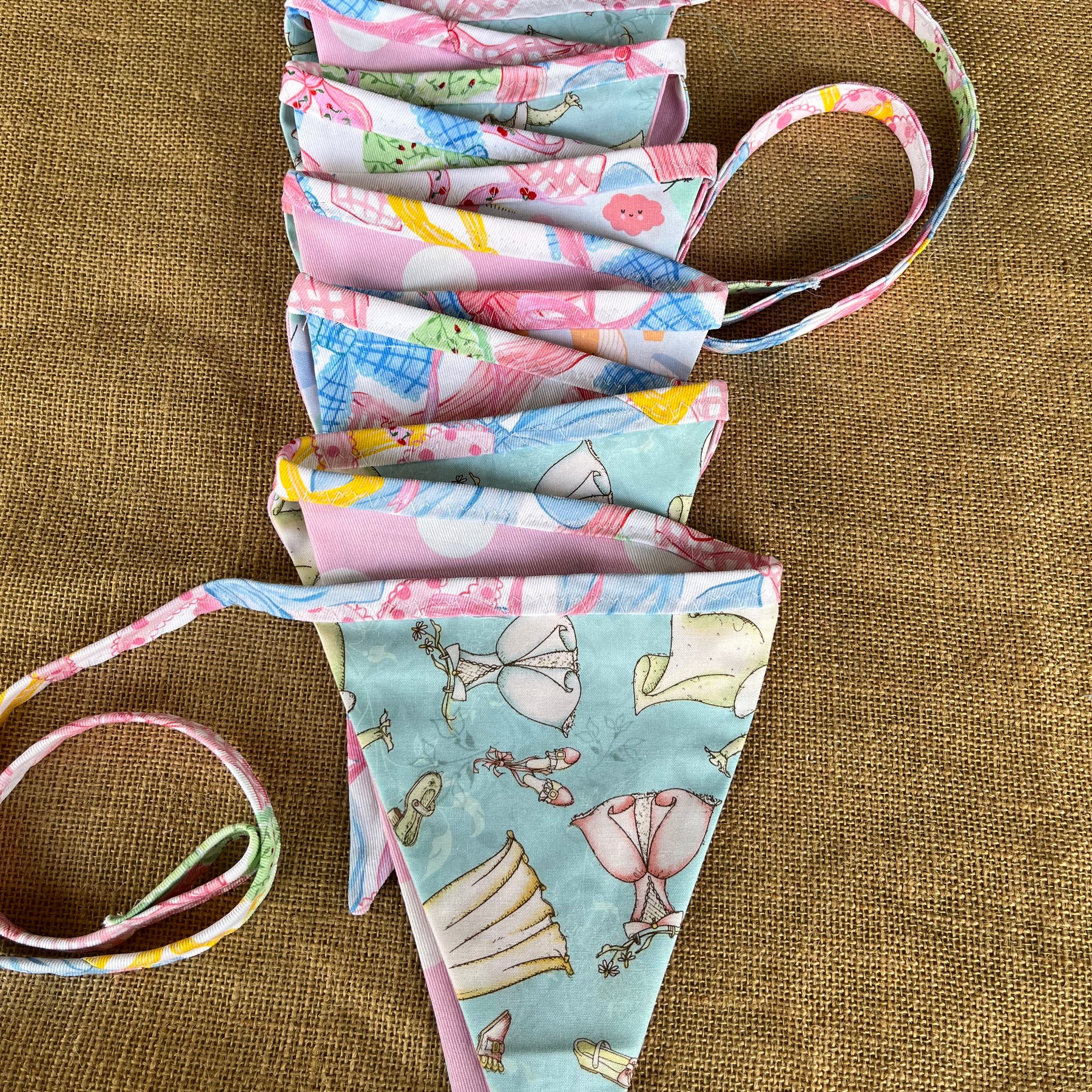 Baby | celebration bunting | 3m long | stripes | stars | spots