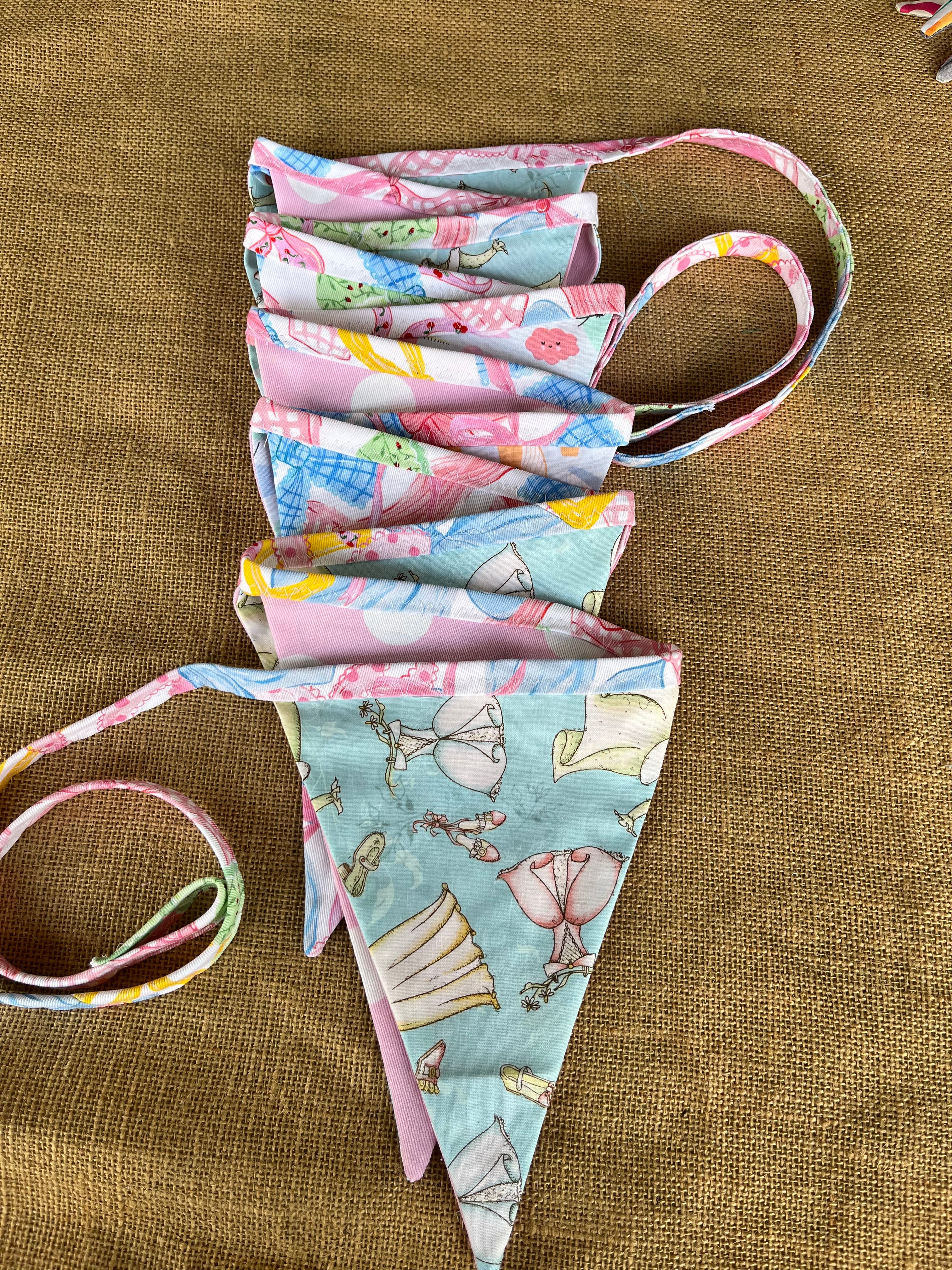 Baby | celebration bunting | 3m long | stripes | stars | spots