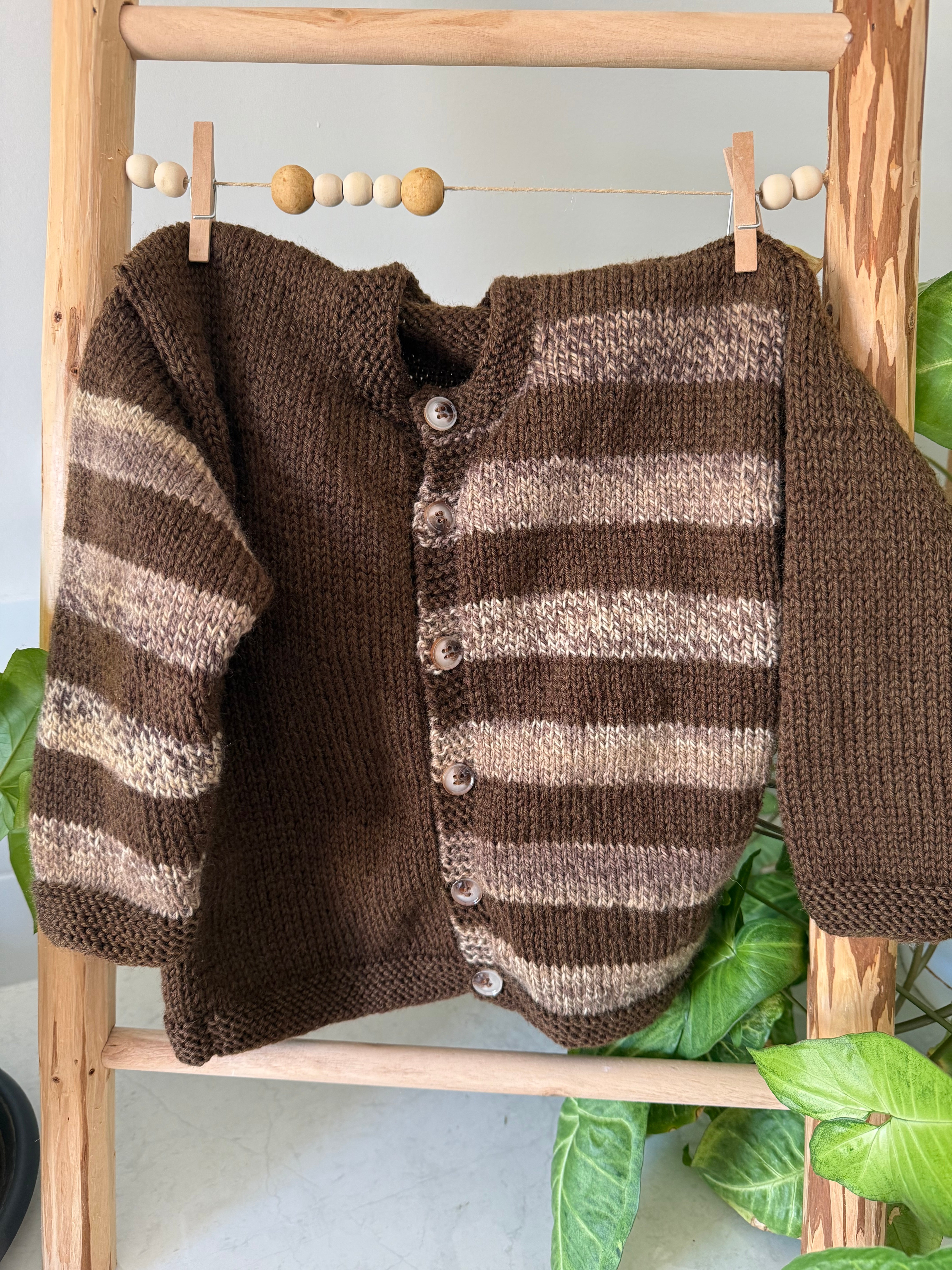 Brown Cardigan, 1-2 years