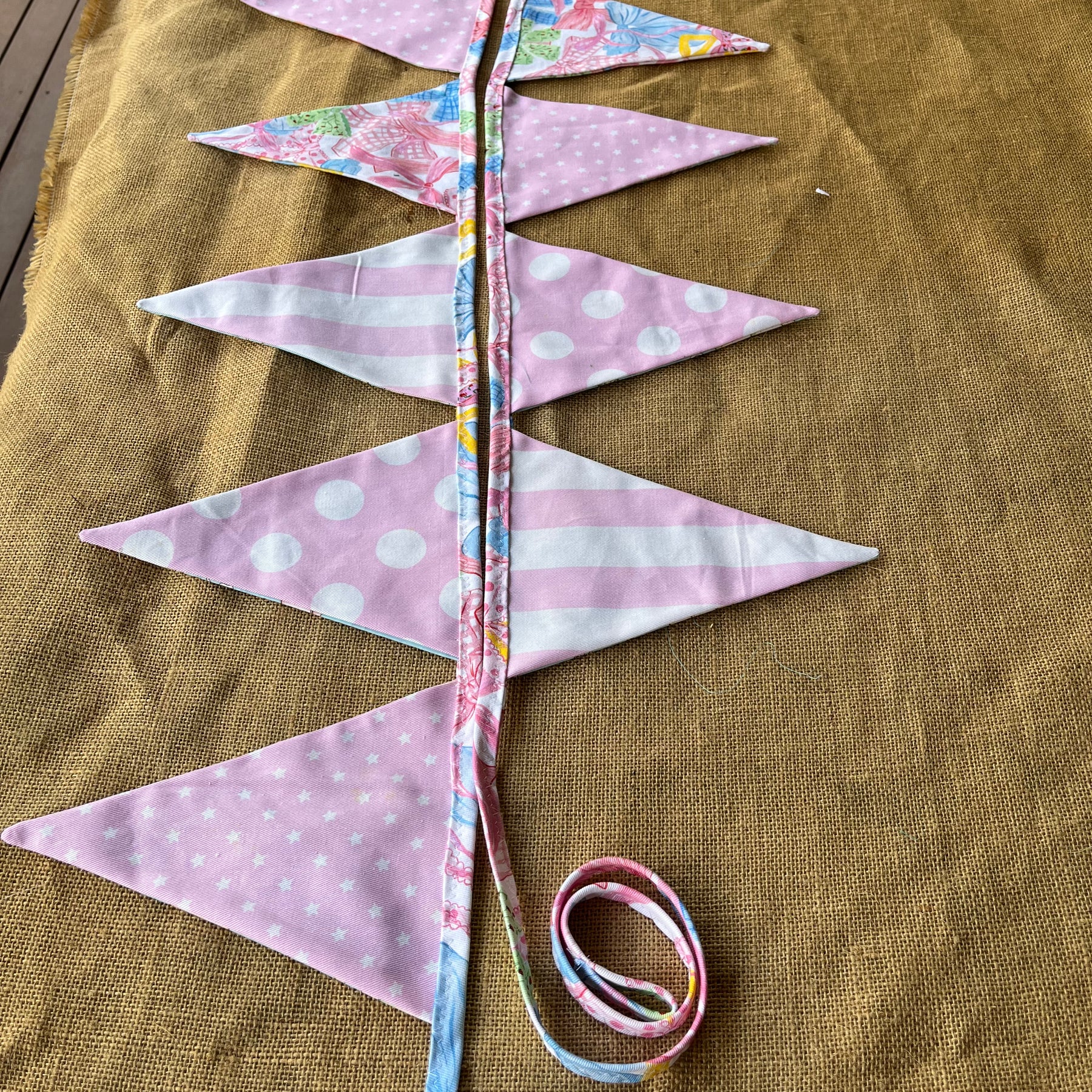 Baby | celebration bunting | 3m long | stripes | stars | spots