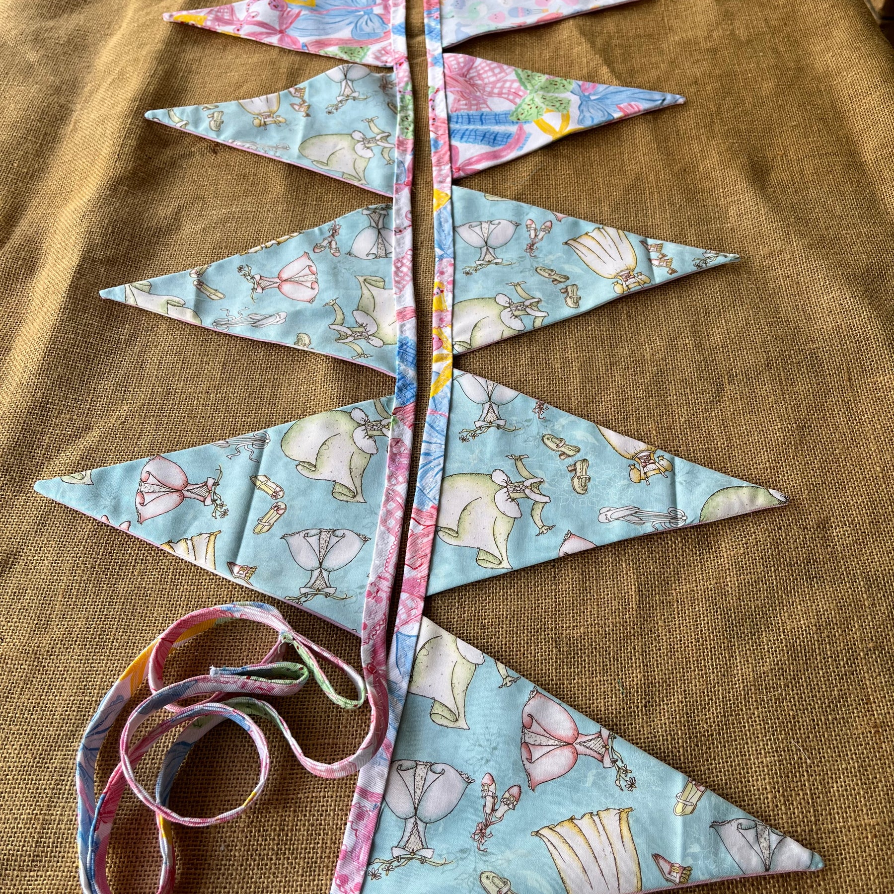 Baby | celebration bunting | 3m long | stripes | stars | spots