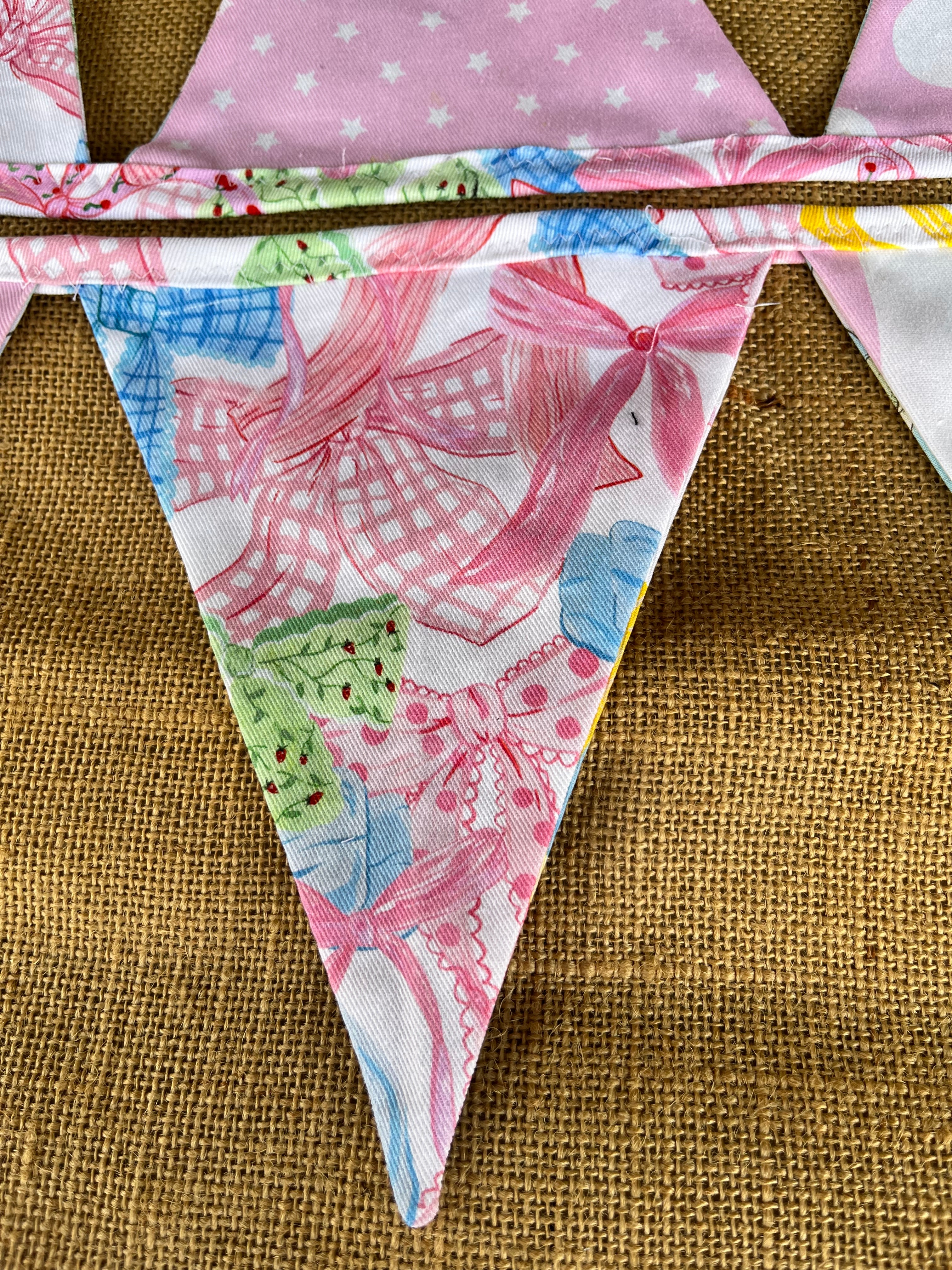 Baby | celebration bunting | 3m long | stripes | stars | spots