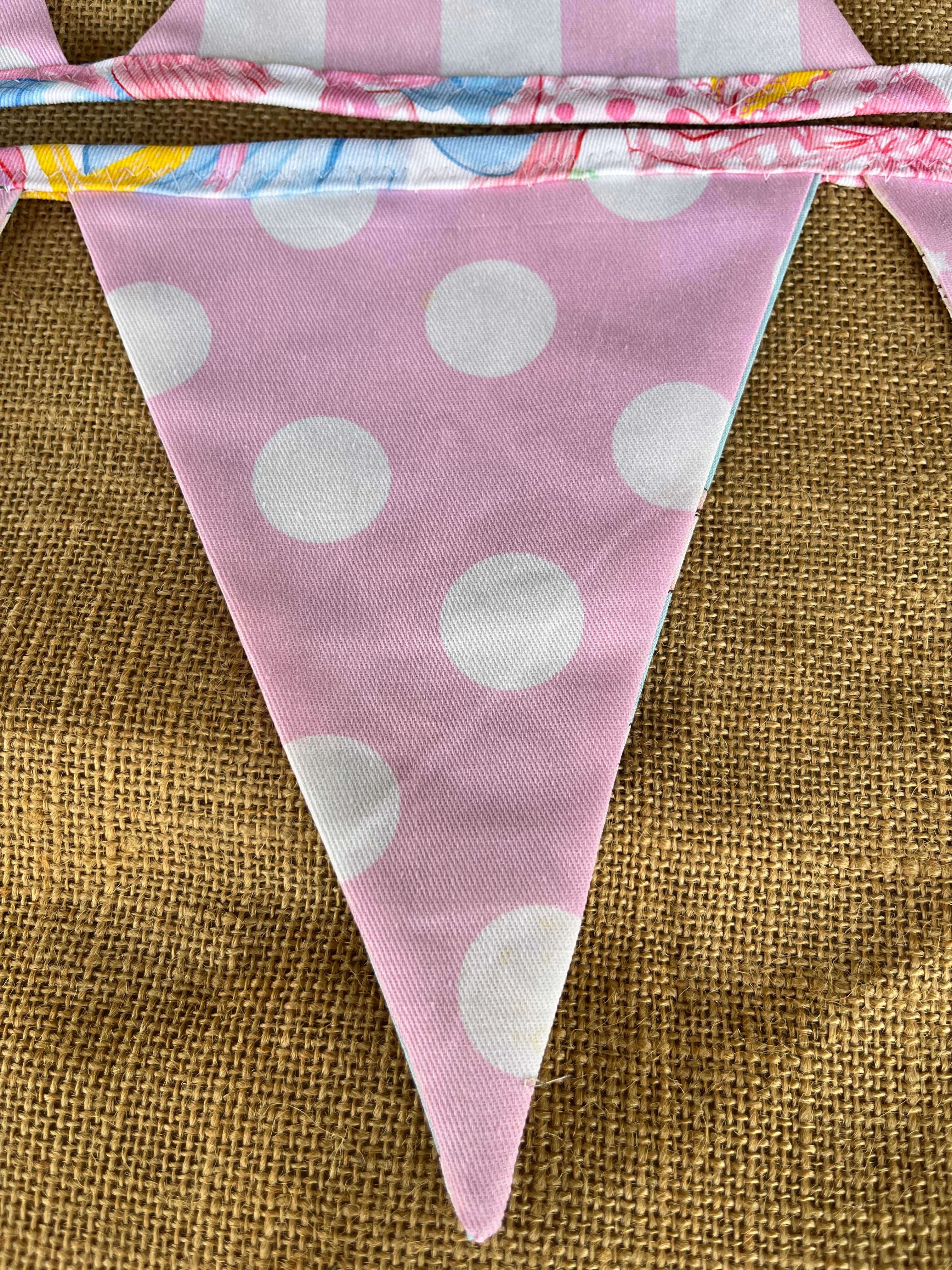Baby | celebration bunting | 3m long | stripes | stars | spots