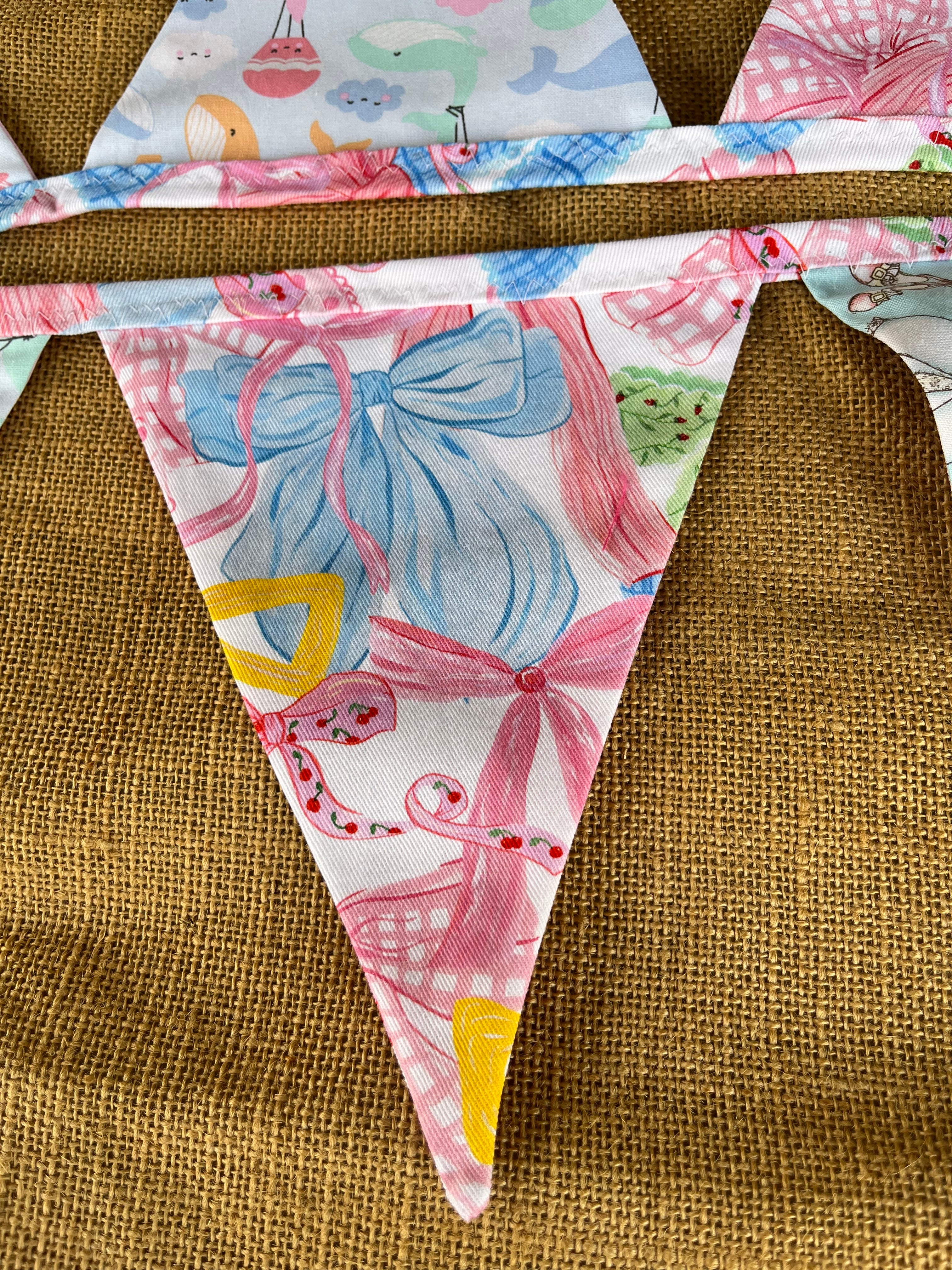 Baby | celebration bunting | 3m long | stripes | stars | spots