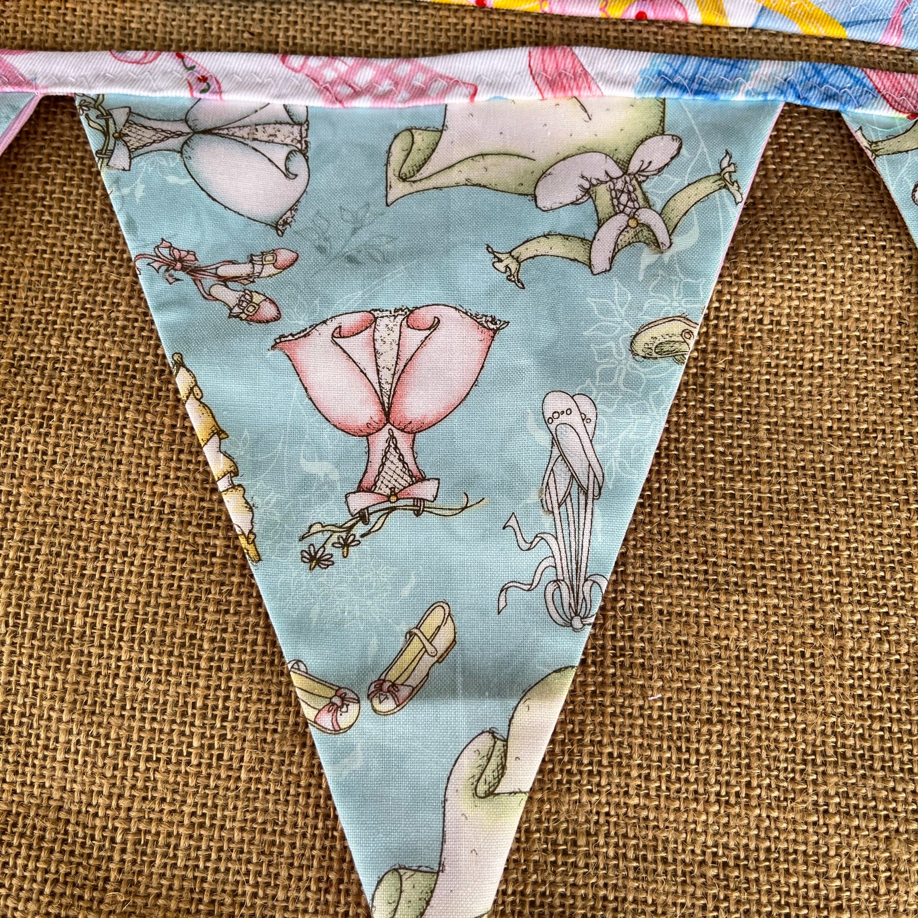 Baby | celebration bunting | 3m long | stripes | stars | spots